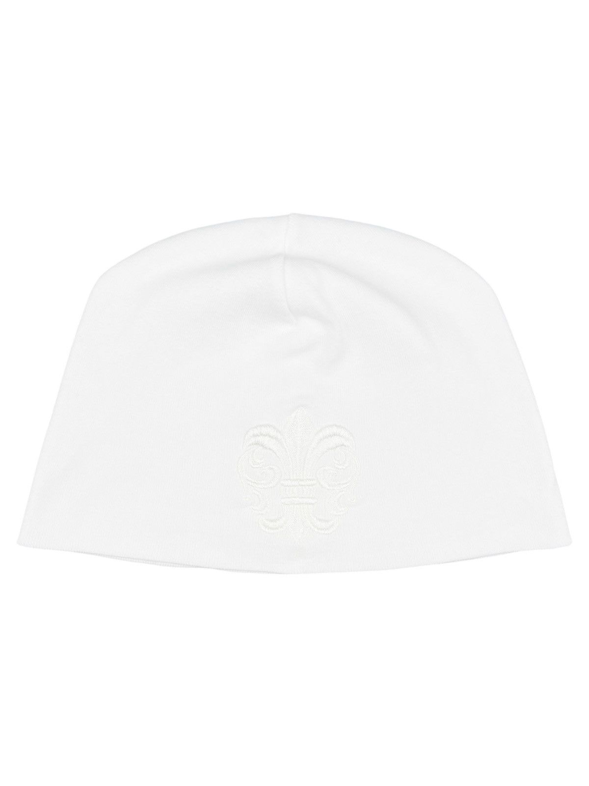 Chrome Hearts Chrome Hearts Vintage Fleur Logo Skull Beanie White Size ONE SIZE - 1 Thumbnail