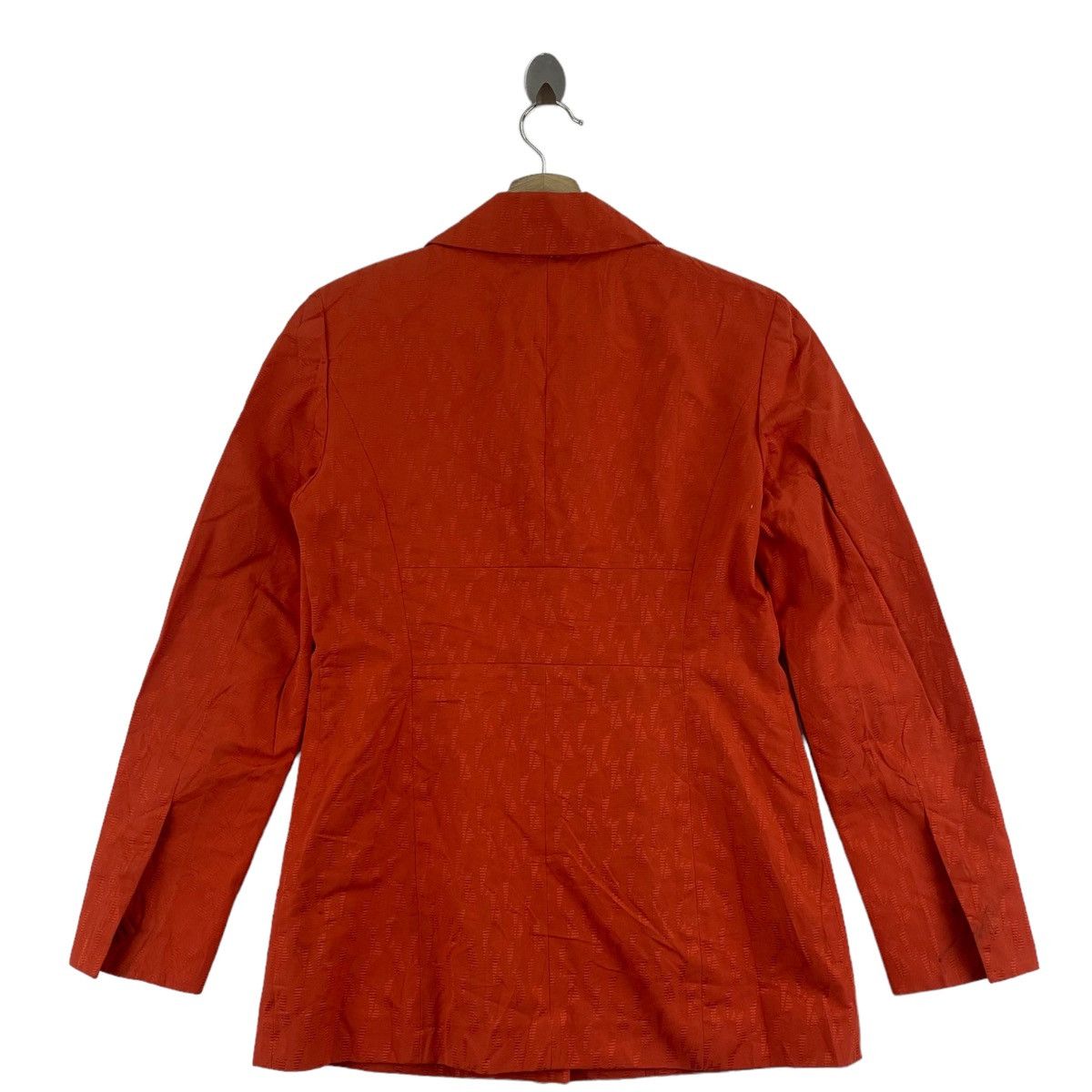 Karl Lagerfeld KARL LAGERFELD Linen Bright Orange Coat Size S / US 4 / IT 40 - 3 Thumbnail