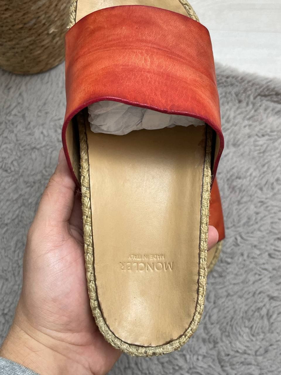 Moncler Moncler Luxury Faded Flats Leather Sleeper’s Size US 9 / IT 39 - 3 Thumbnail
