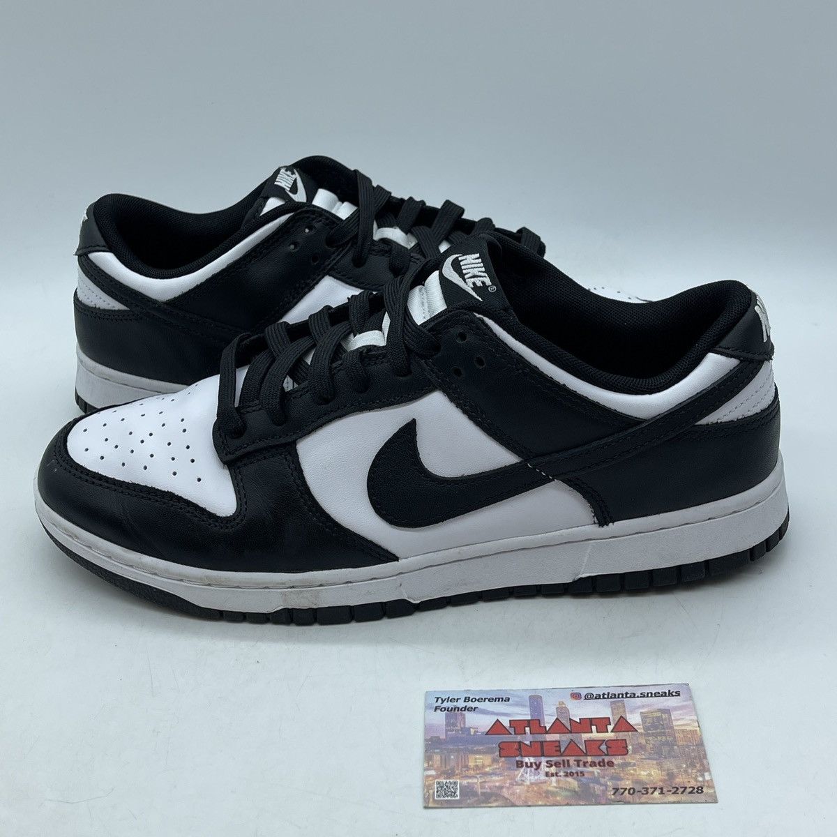 Nike Dunk low black white Size US 9.5 / EU 42-43 - 1 Thumbnail