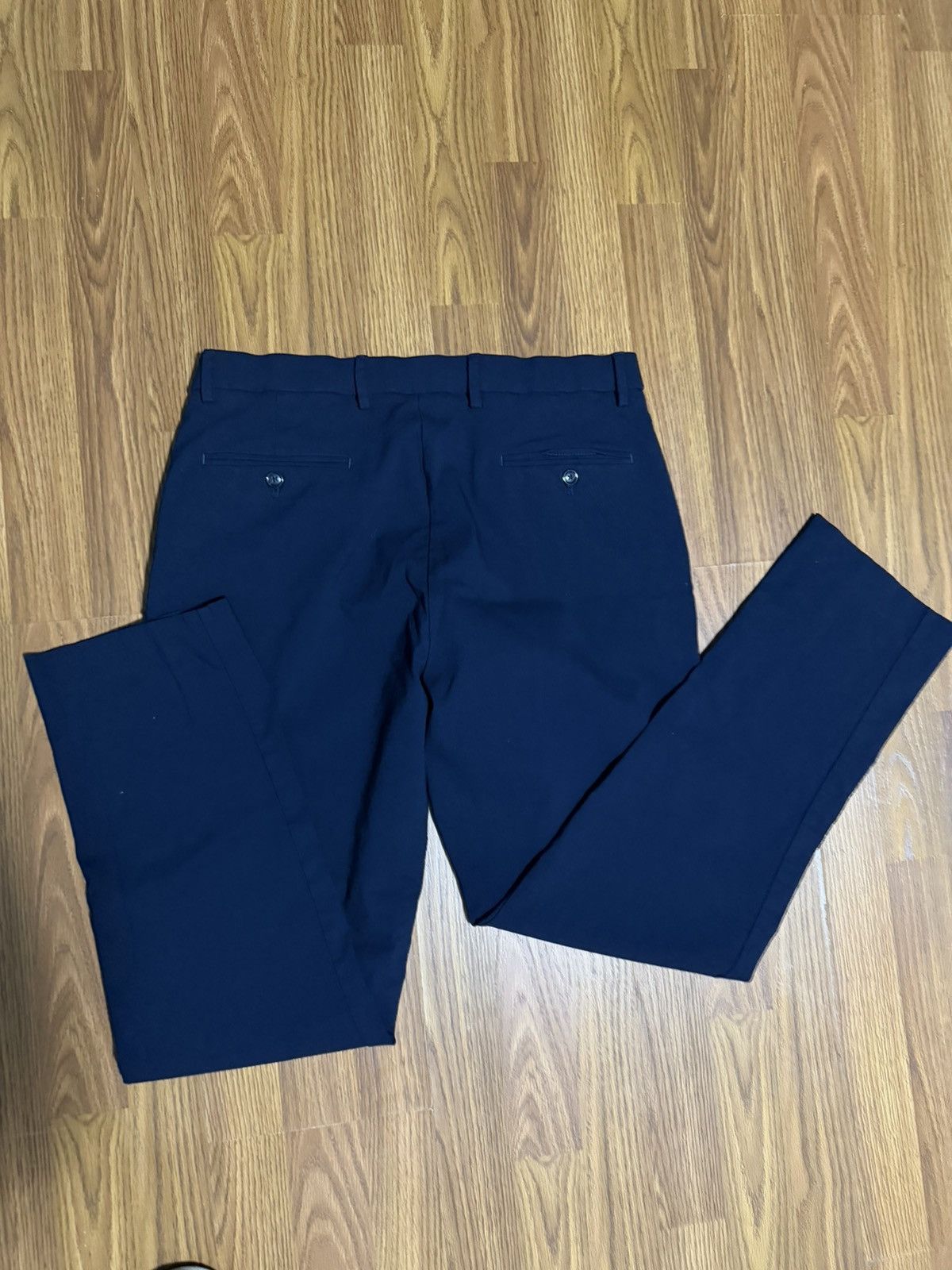 Tommy Hilfiger Tommy Hilfiger Preppy Navy Tailored Dress Pants Size 36x32 Size 36R - 4 Thumbnail