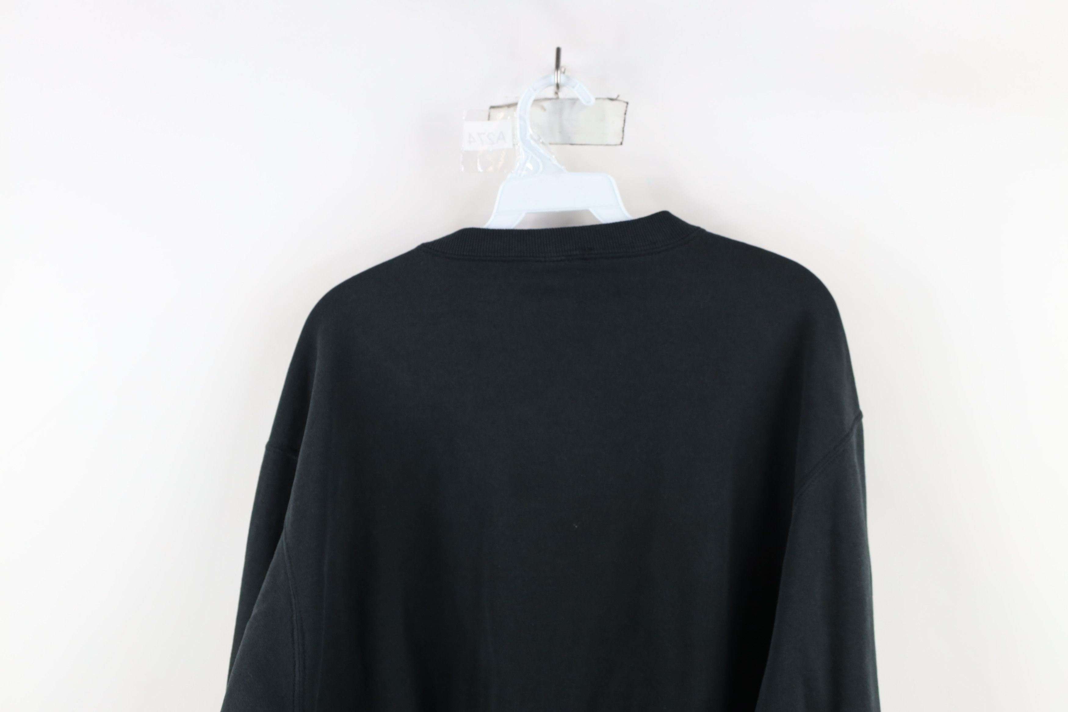 Vintage Vintage 90s Streetwear Boxy Fit Crewneck Sweatshirt Black Size US M / EU 48-50 / 2 - 12 Thumbnail