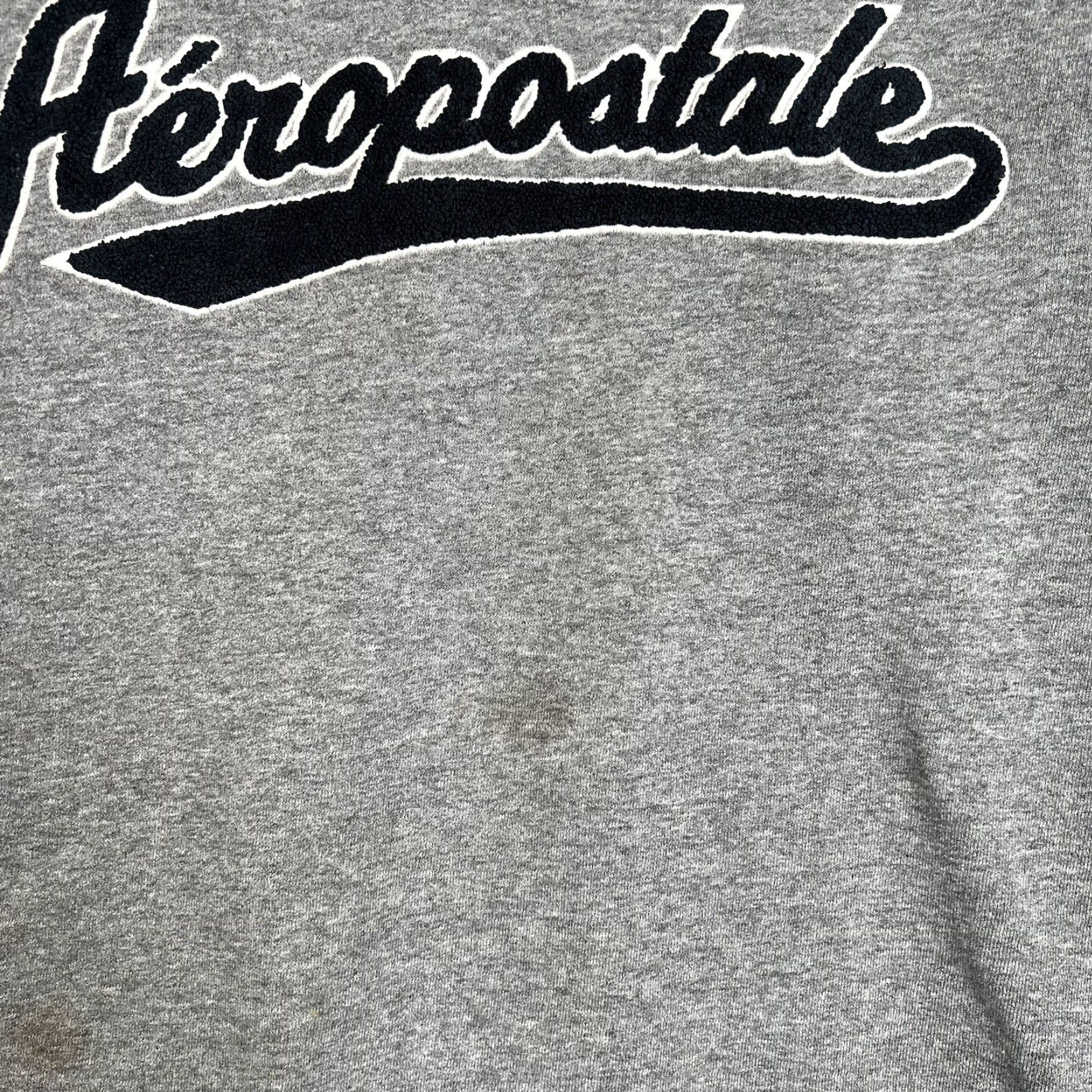 Aeropostale A1 Aeropostale Sweater Men's Small Gray Pullover Crew Neck Cotton Blend Embroidered Sweatshirt Shirt Size US S / EU 44-46 / 1 - 6 Thumbnail