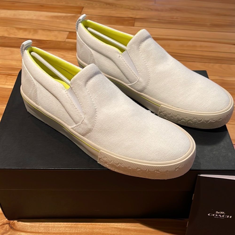 Coach Coach optic white Citysole slip on sneaker. New, in box. Si Size US 8.5 / IT 38.5 - 1 Thumbnail