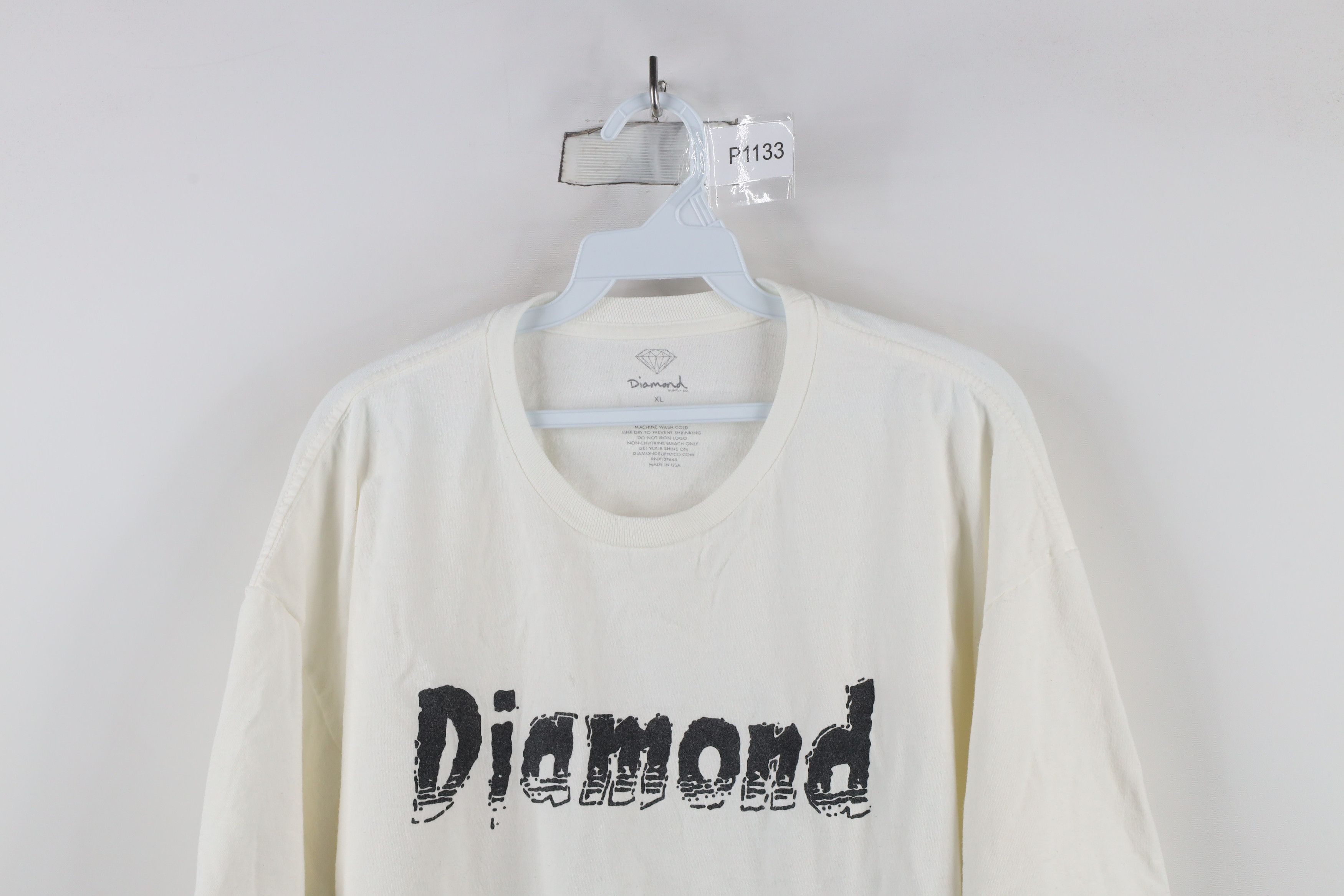 Vintage Vintage 90s Diamond Supply Co Skateboard T-Shirt USA Size US XL / EU 56 / 4 - 2 Thumbnail