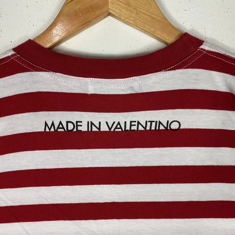 Valentino VINTAGE 90's VALENTINO STUDIO STRIPED TEE Size US L / EU 52-54 / 3 - 8 Thumbnail
