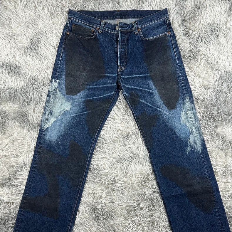 Yohji Yamamoto yohji yamamoto size l Sprinkle ink mud to dye jeans 2501-Ne Size US 32 / EU 48 - 6 Thumbnail