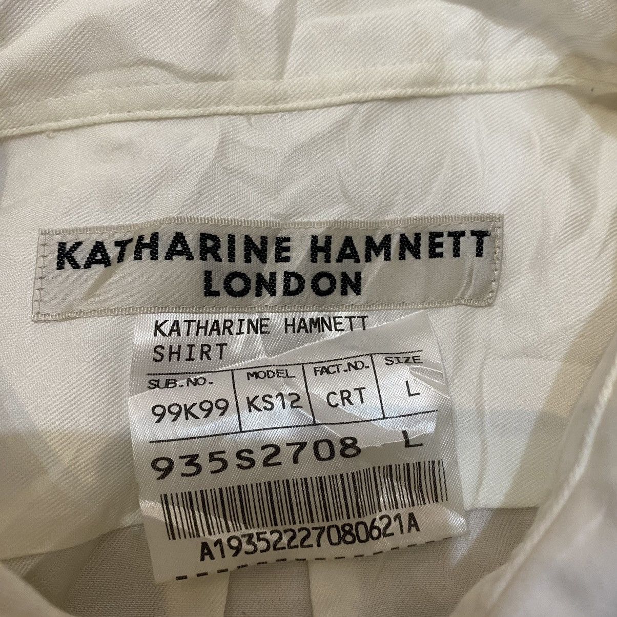Katharine Hamnett London Katharine Hamnett London White Shirt Button Up Size US M / EU 48-50 / 2 - 11 Thumbnail