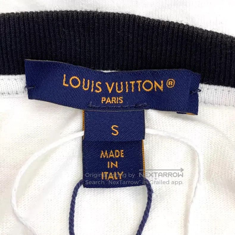 Louis Vuitton Louis Vuitton 23 White Chain Cotton Crew Neck Short Sleeve Size US S / EU 44-46 / 1 - 5 Thumbnail