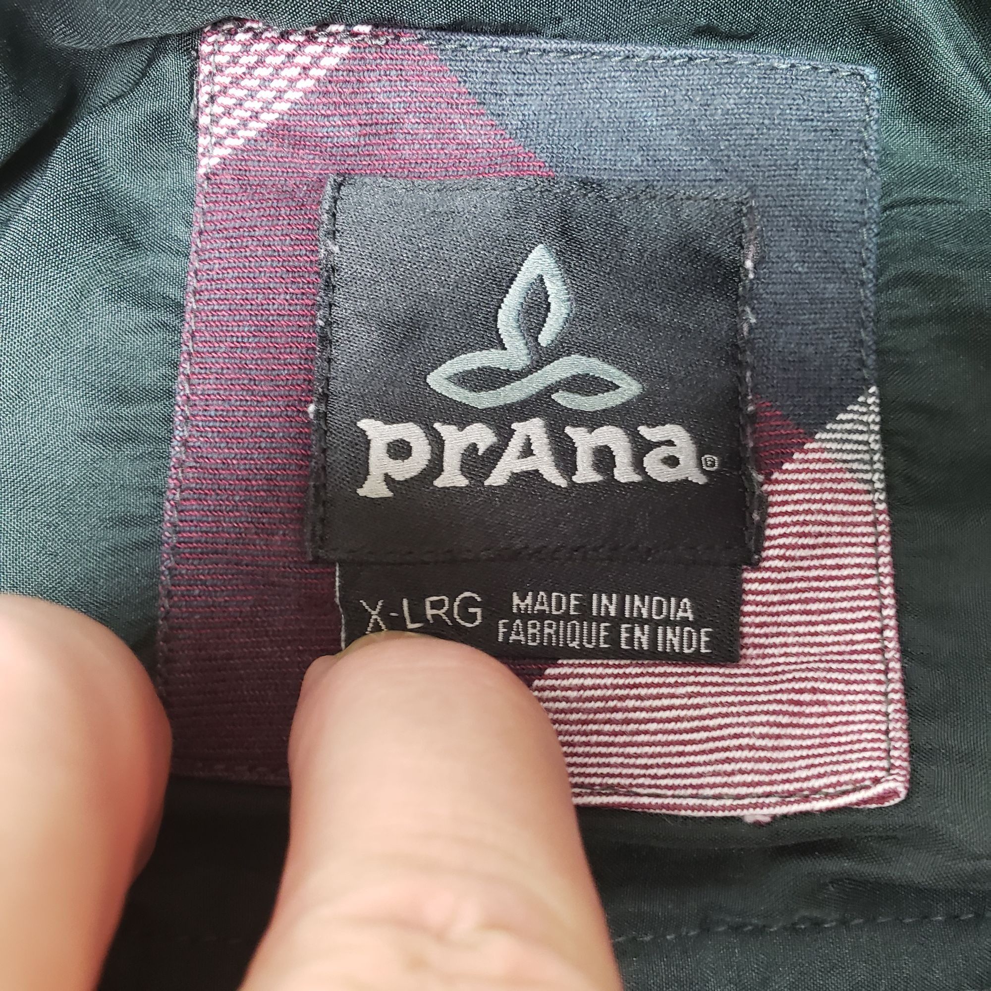 Prana prAna Mens Long Sleeve Button Up Purple/Black/White Shirt XL Size US XL / EU 56 / 4 - 4 Thumbnail