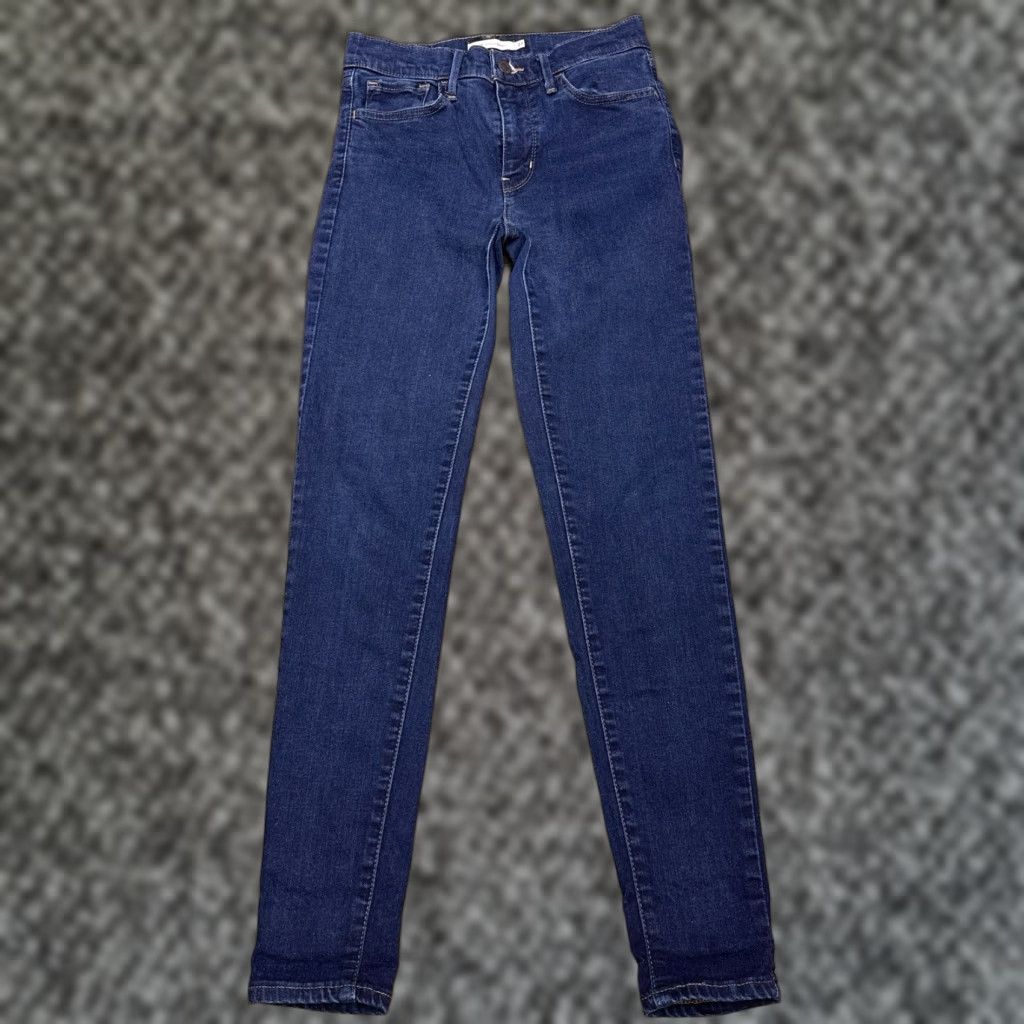 Levi's Levi's 720 Premium Super Skinny Jeans Women 27 Mid Rise Stretch Denim Blue Slim Regular 5-Pocket Jeans Size 27" / US 4 / IT 40 - 1 Thumbnail
