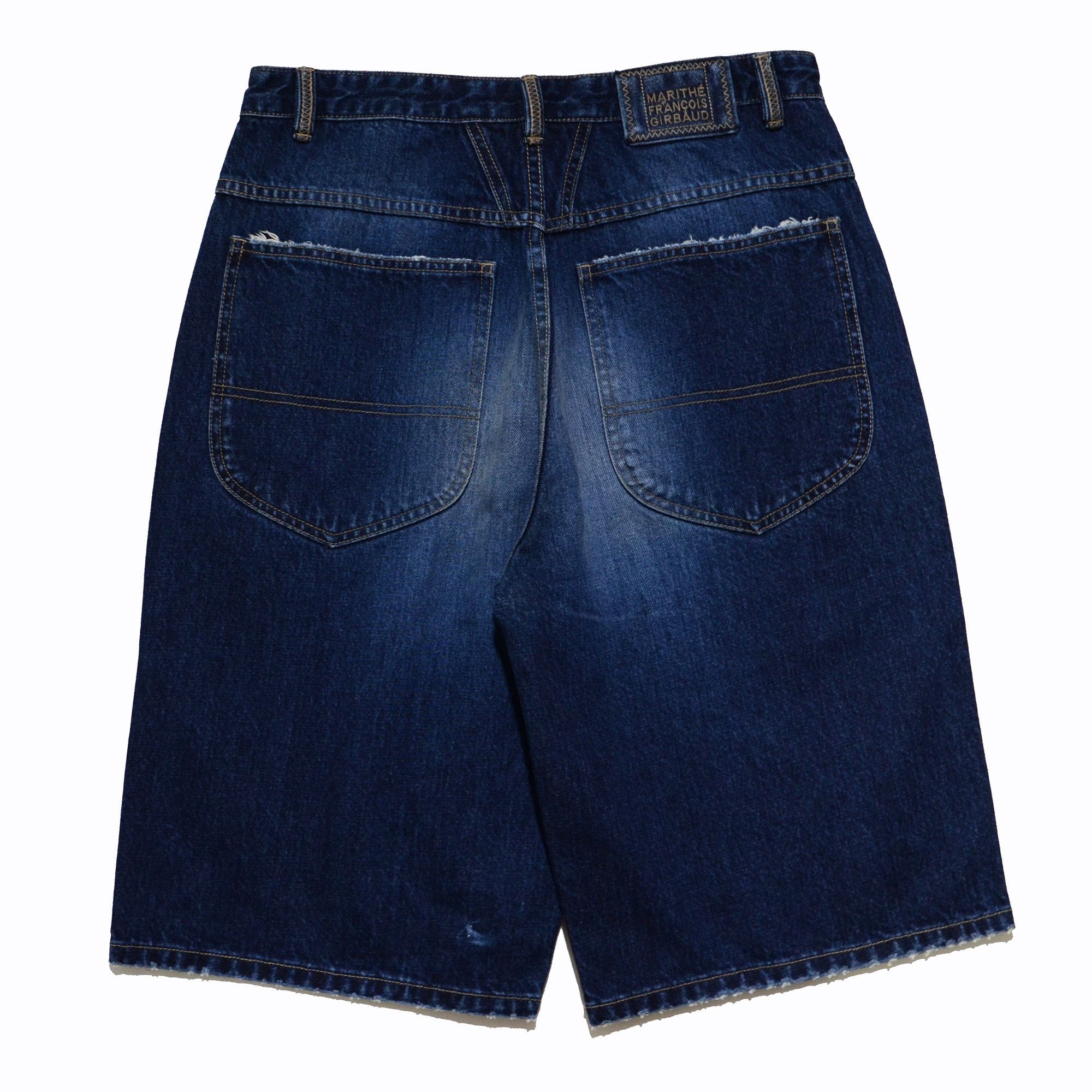 Marithe + Francois Girbaud M+FG Denim Shorts Baggy Y2K Streetwear 2006 Craft Size US 32 / EU 48 - 2 Thumbnail