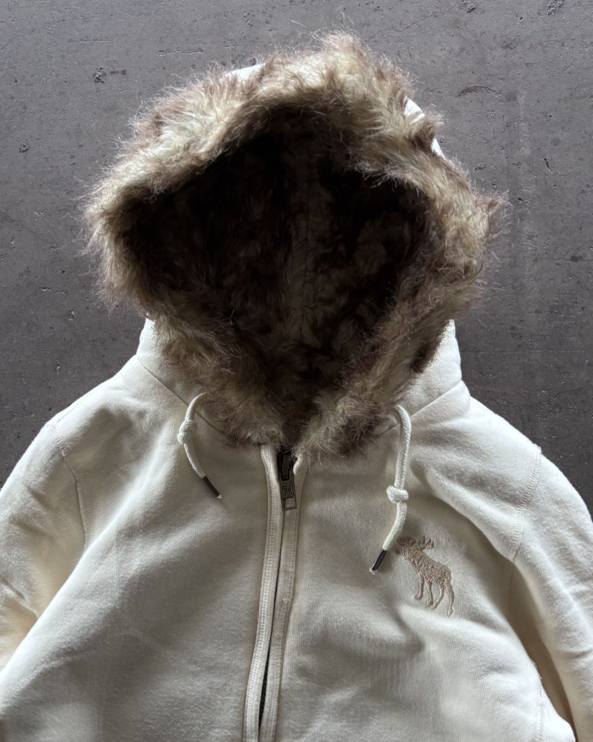 Japanese Brand Abercrombie Faux Fur Zip Up Hoodie Size US S / EU 44-46 / 1 - 2 Thumbnail