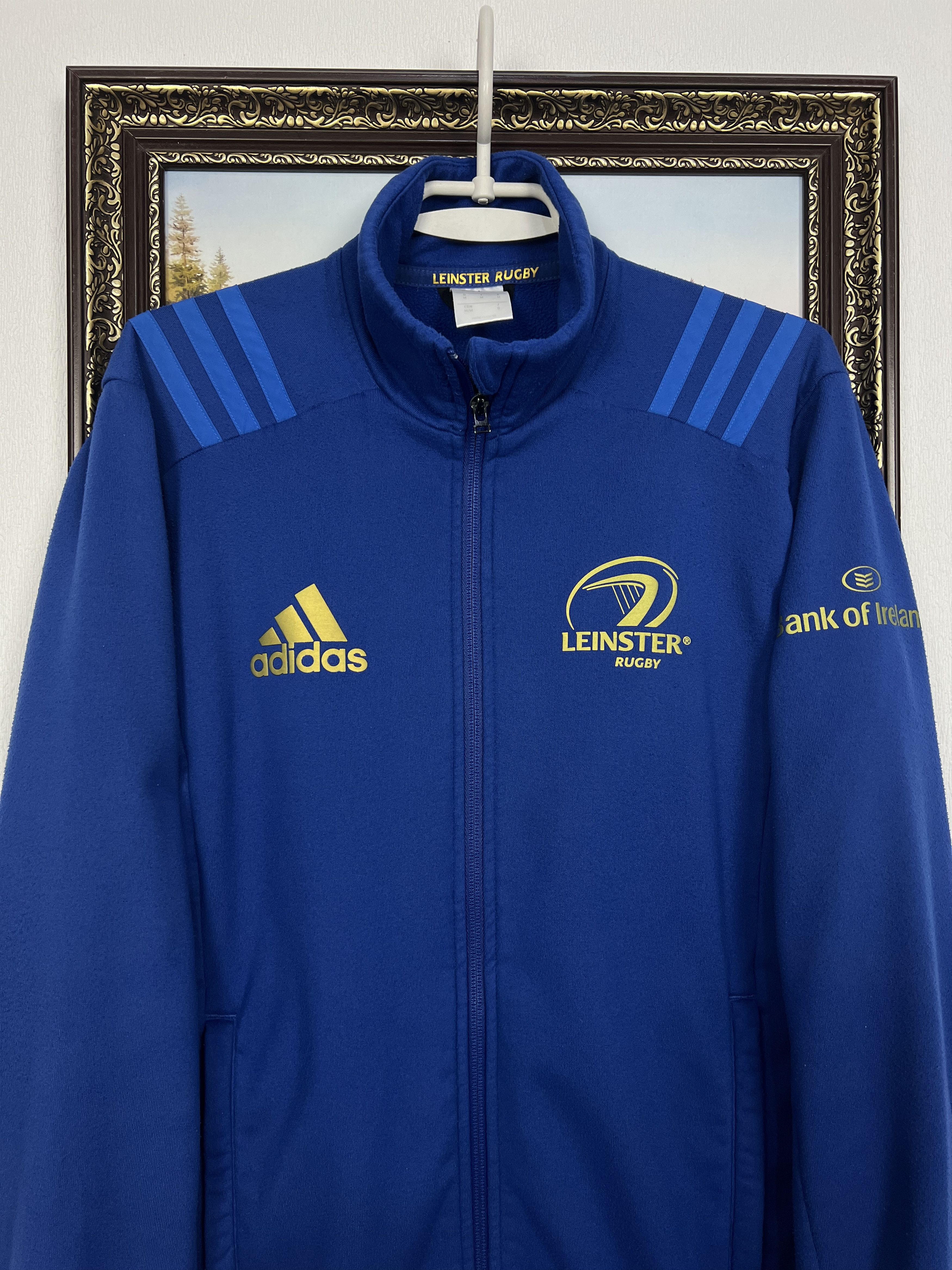 Adidas Adidas Leinster Rugby Jacket Blue Track Top Sweatshirt Train Size US M / EU 48-50 / 2 - 2 Thumbnail