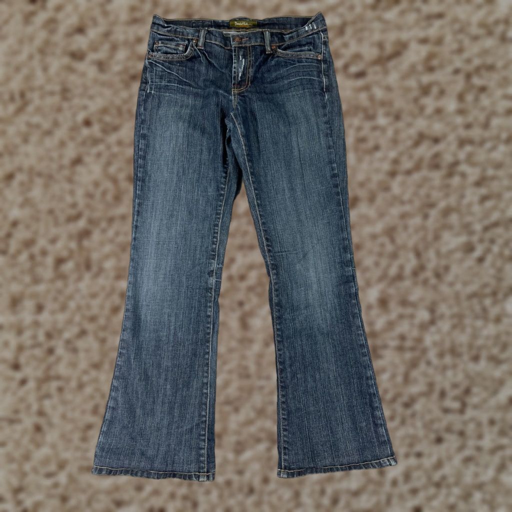Vintage David Kahn Jeans Women 28 Blue Bootcut Embroidered Made In USA Nikki Size 28" / US 6 / IT 42 - 1 Thumbnail