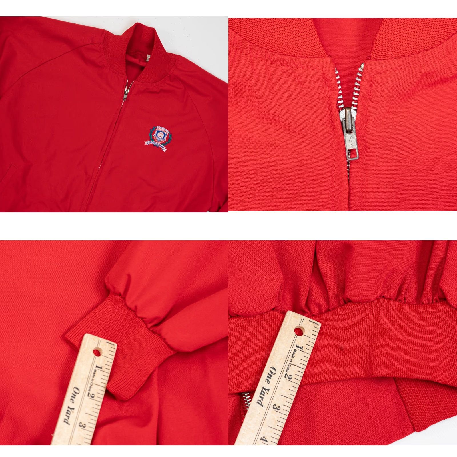 Vintage VINTAGE Artex Cooperstown Jacket Mens Size L Red Zip Up 80s MLB USA Baseball Windbreaker Jacket Size US L / EU 52-54 / 3 - 9 Thumbnail