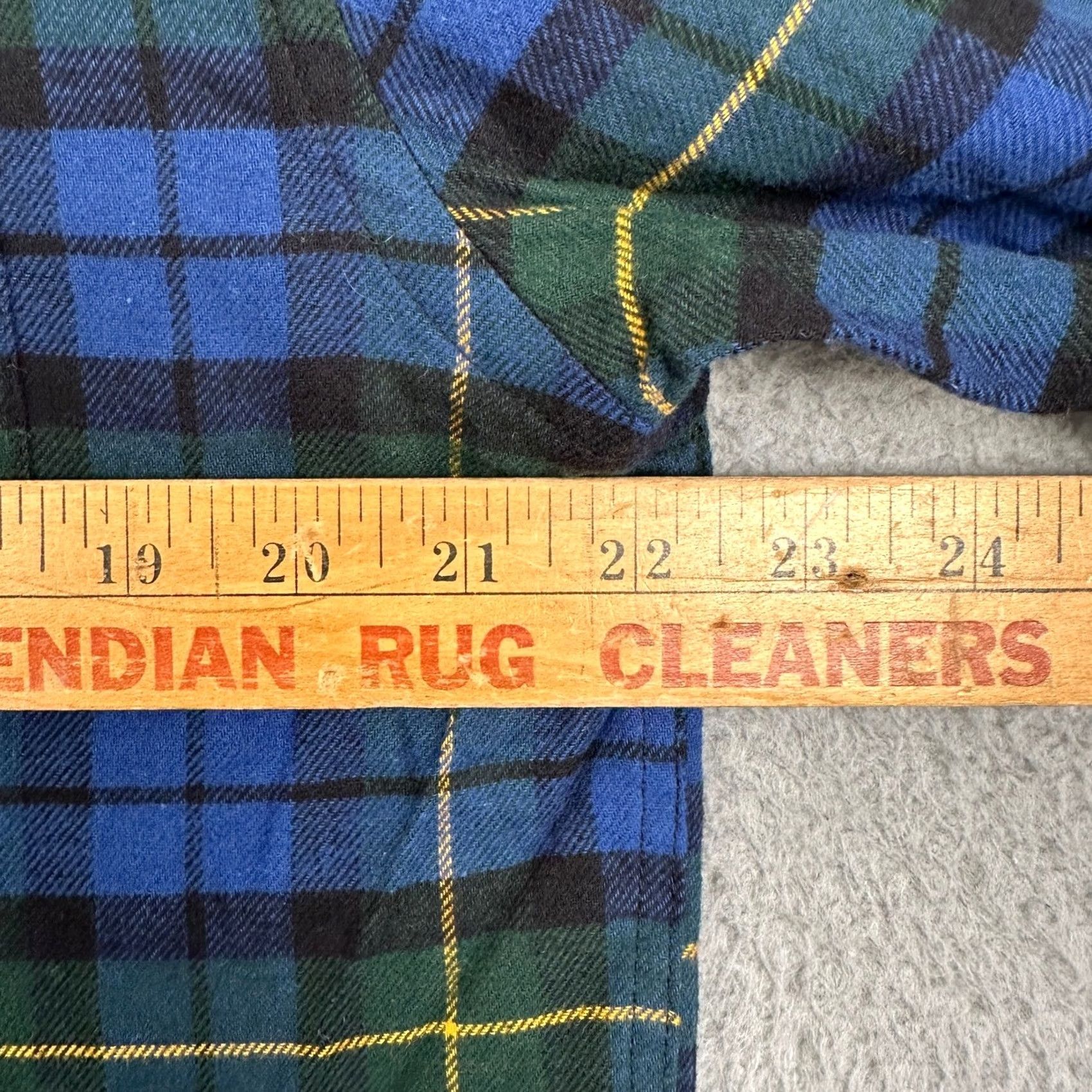Croft & Barrow Croft Barrow Shirt Mens Medium Blue Green Flannel Plaid Button-Down Pocket Casual Fall Winter Size US M / EU 48-50 / 2 - 6 Thumbnail