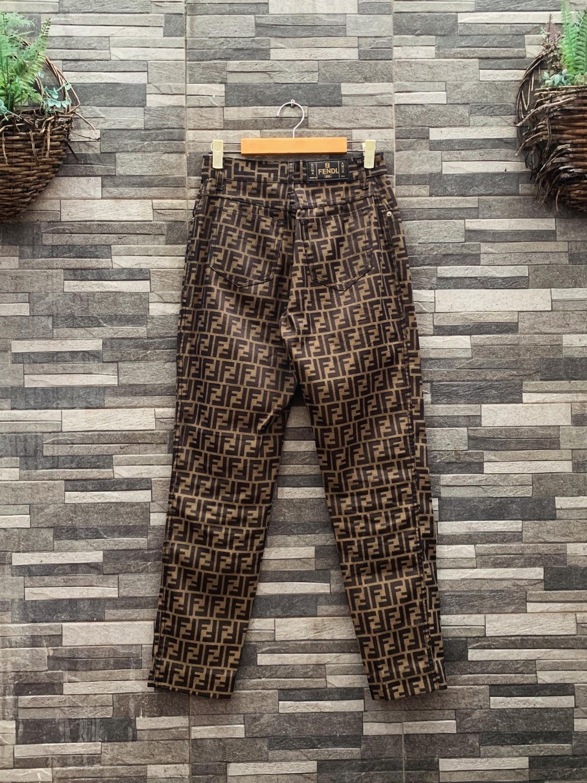 Fendi Vintage Fendi Monogram Pants Size US 29 - 2 Thumbnail