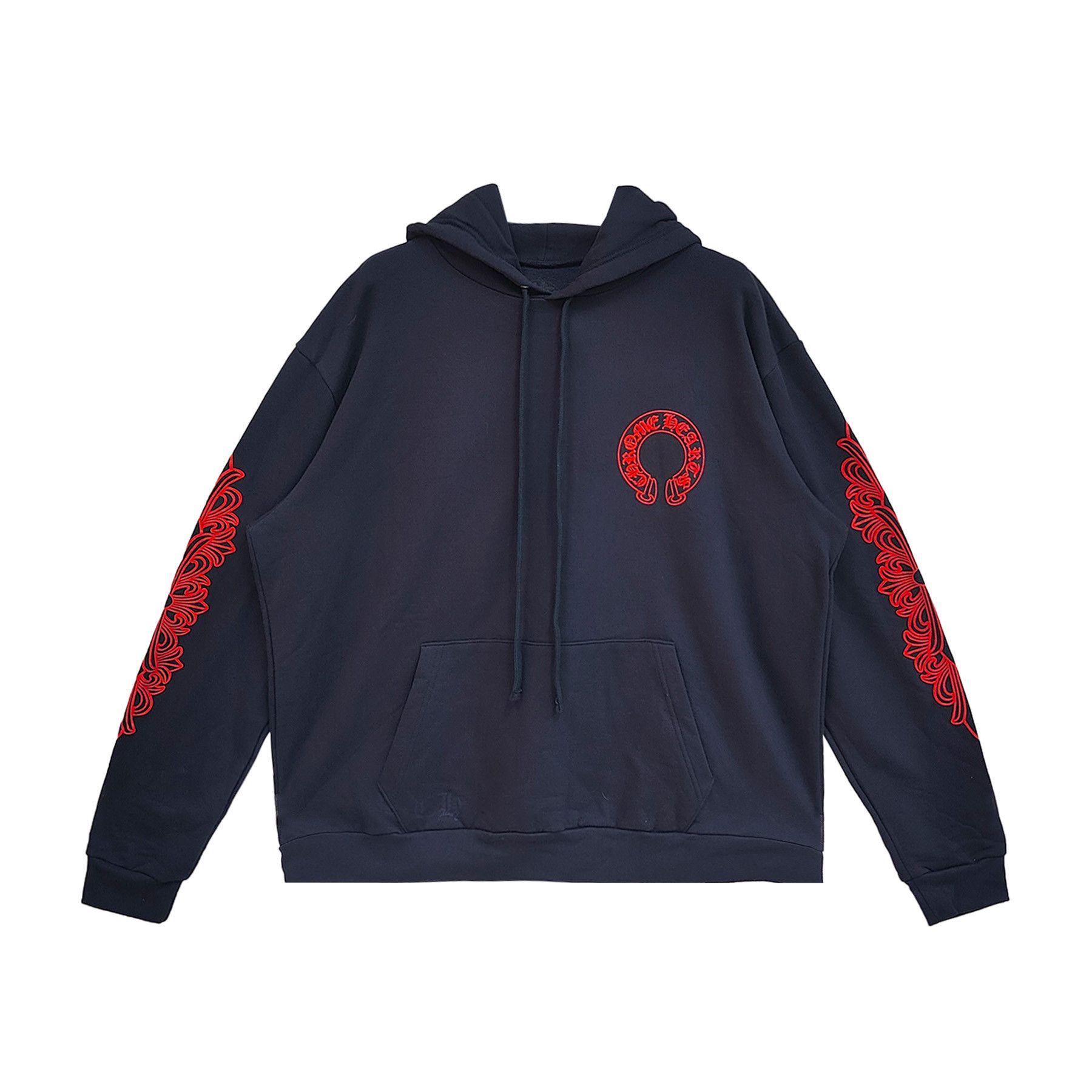 Chrome Hearts Red Horseshoe Hoodie | Grailed