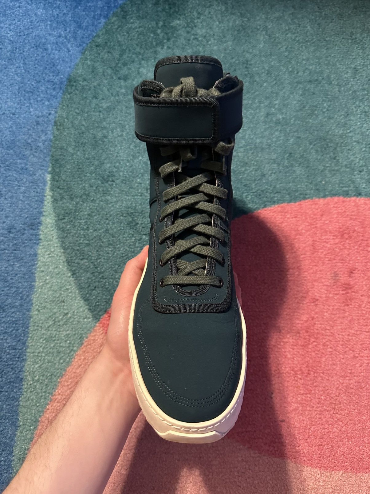 Fear of God Fear of God Military Sneaker Green Nylon Size 44 Size US 11 / EU 44 - 2 Thumbnail