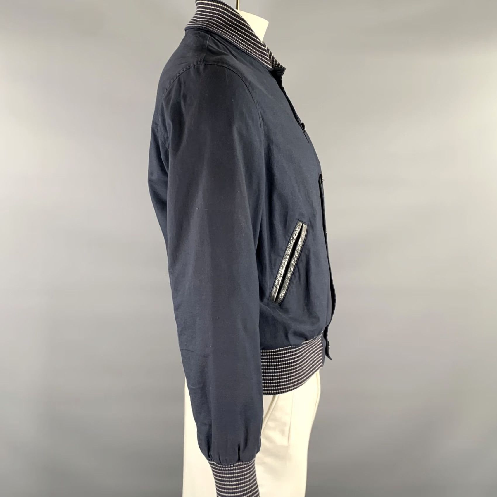 Golden Bear GOLDEN BEAR Navy Cotton Bomber Jacket M Size Mens Jacket Size US M / EU 48-50 / 2 - 3 Thumbnail