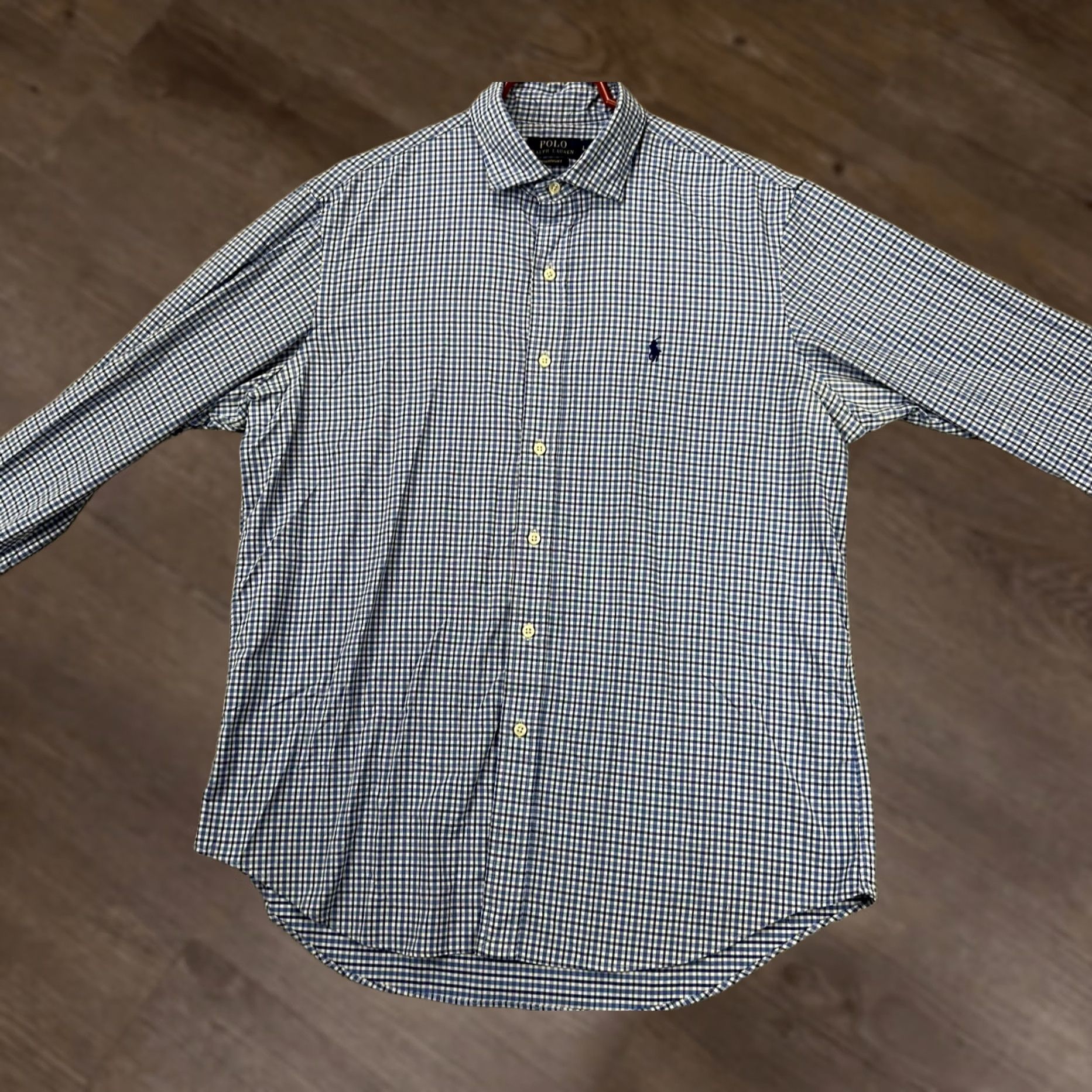 Polo Ralph Lauren Polo Ralph Lauren Shirt Mens Large Blue Performance Nylon Blend Button Up Pony Size US L / EU 52-54 / 3 - 1 Thumbnail
