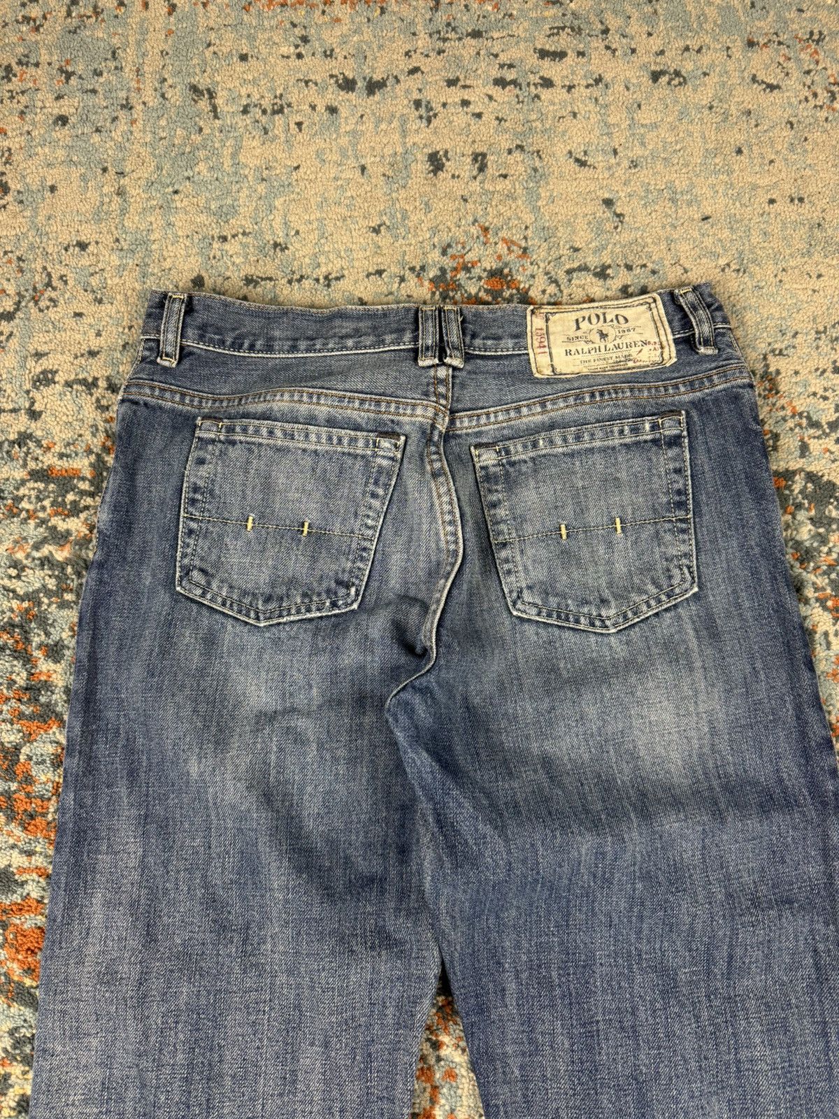 Polo Ralph Lauren Vintage Y2K Polo Ralph Lauren slim fit washed denim jeans Size US 29 - 7 Thumbnail