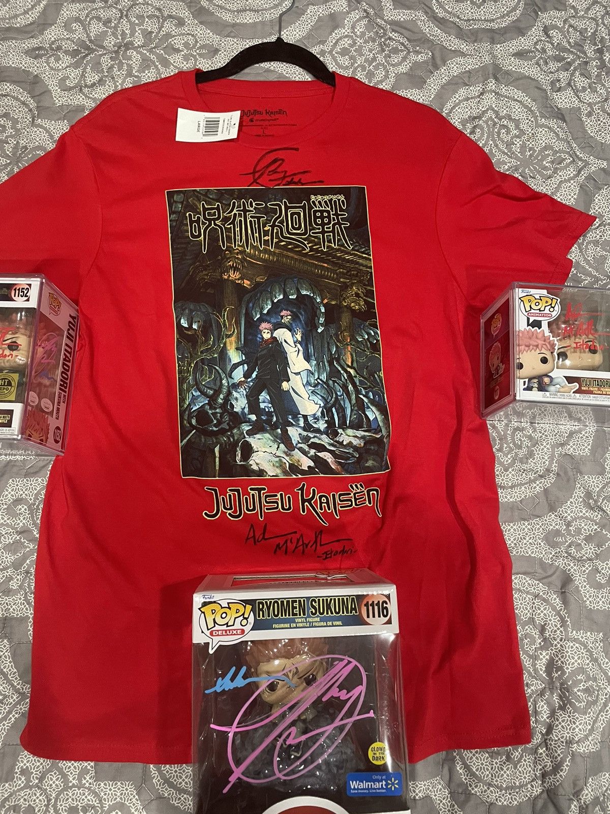 Vintage 2x Autographed Jujutsu Kasin tee Size US L / EU 52-54 / 3 - 1 Thumbnail