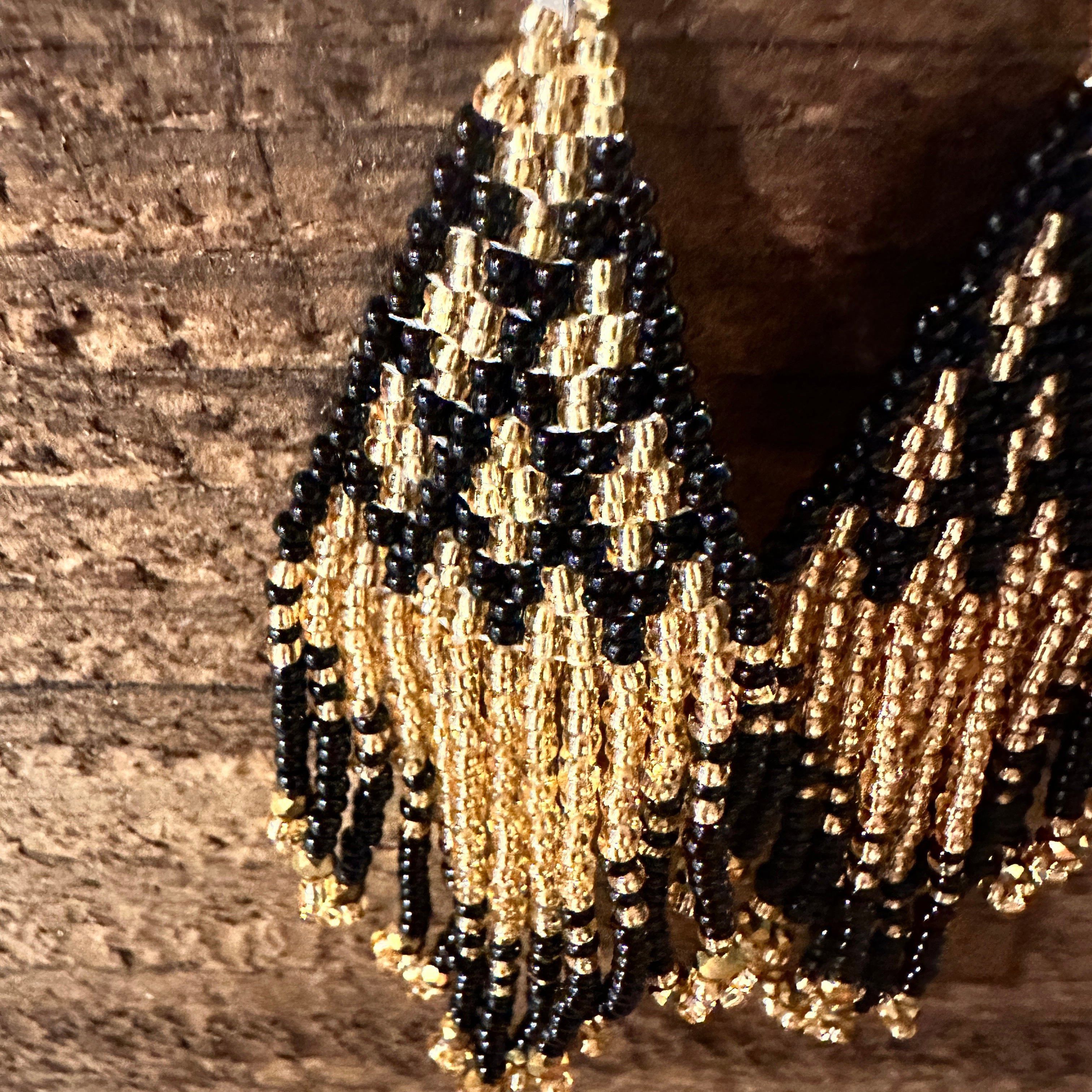 Other Chic Bohemian Navajo Seed Bead Dangle Earrings with Black an Size ONE SIZE - 4 Thumbnail