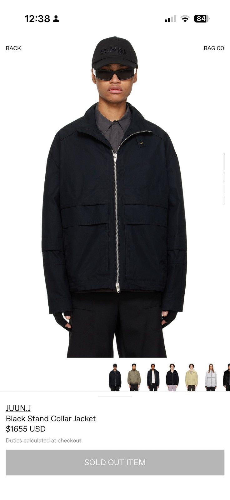 Juun.J Juun.J High Collar Jacket Navy Size US M / EU 48-50 / 2 - 9 Thumbnail