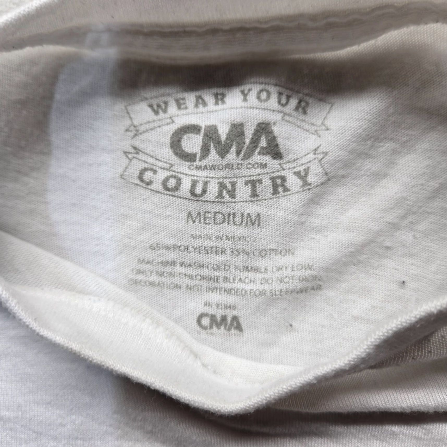 Vintage CMA Music Festival Nashville 2017 CMA Country Shirt Men M Medium White Logo Concert Music Shirt Mens Size US M / EU 48-50 / 2 - 3 Thumbnail