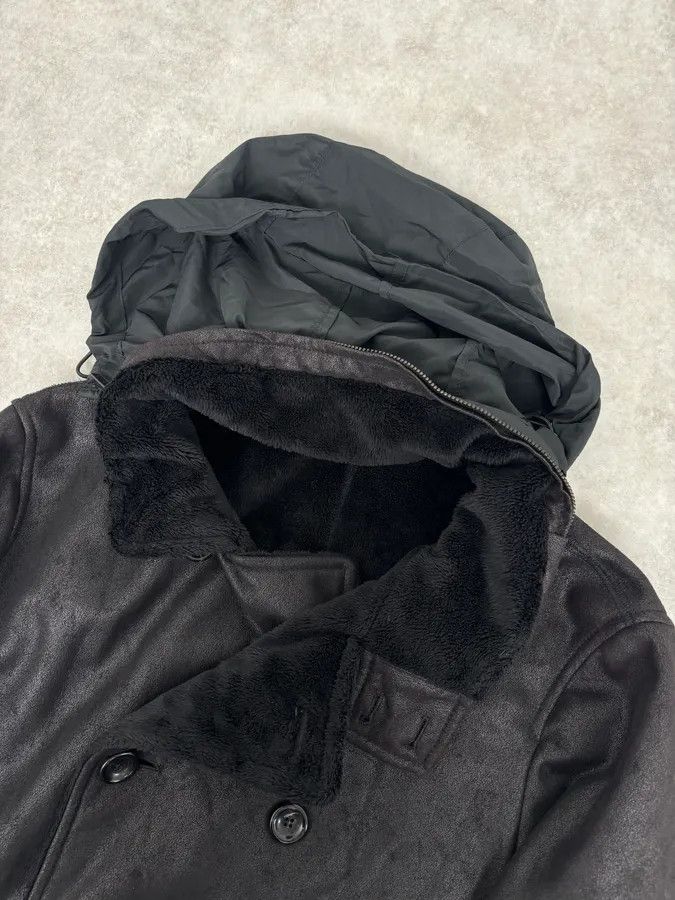 Armani Collezioni Armani Collezioni Black Double-Breasted Caban Coat Size US M / EU 48-50 / 2 - 9 Thumbnail
