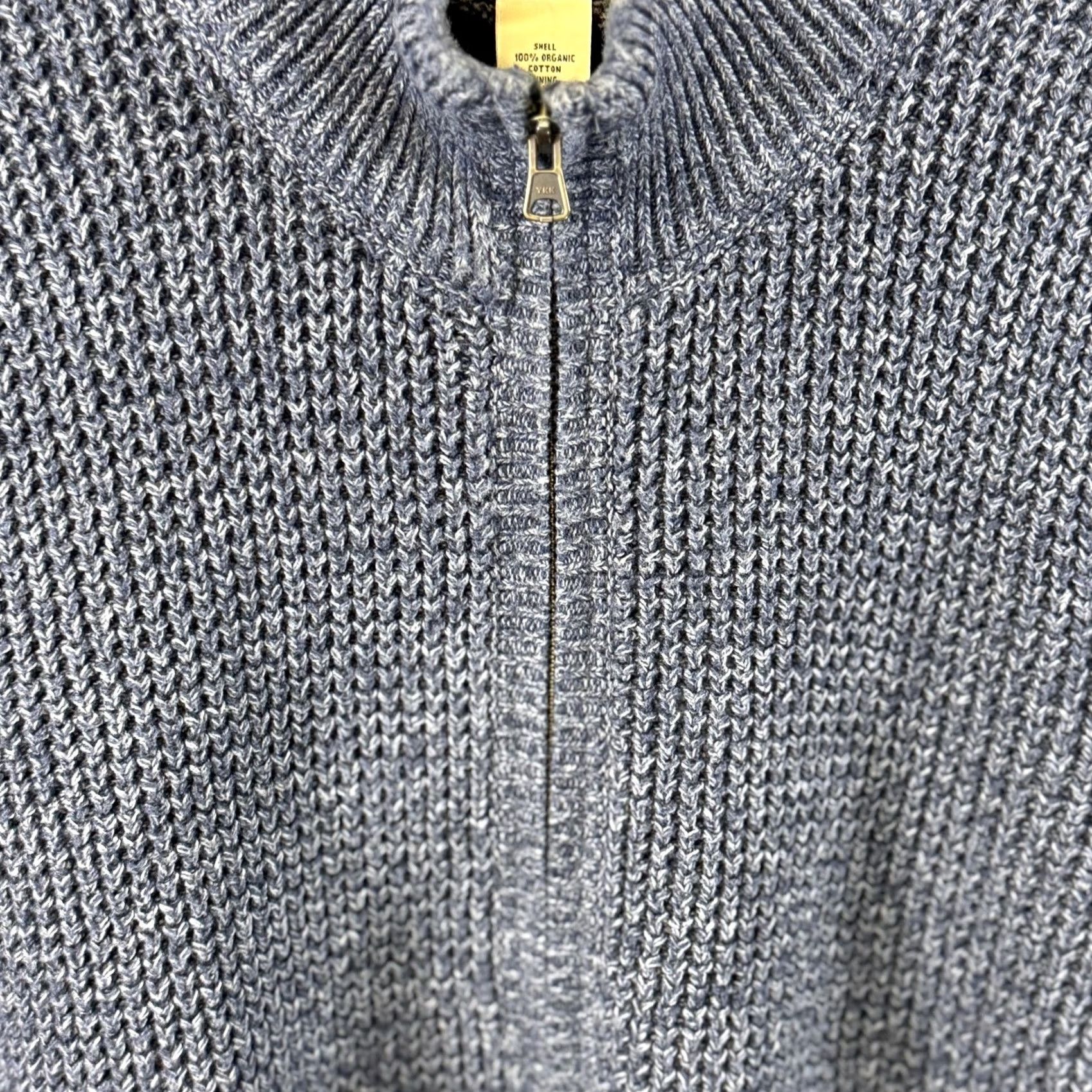 Vintage L.L. Bean Sweater Mens M Blue Half Zip Mock Neck Knit Pullover Size US M / EU 48-50 / 2 - 4 Thumbnail
