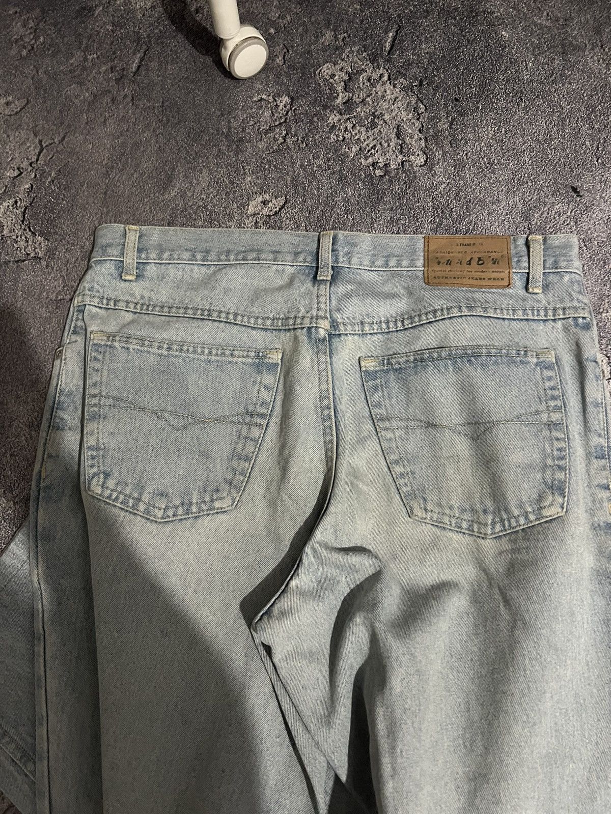 Vintage Vintage Baggy Wide Leg Archive Jean — Avant Garde Fashion Size US 37 - 6 Thumbnail