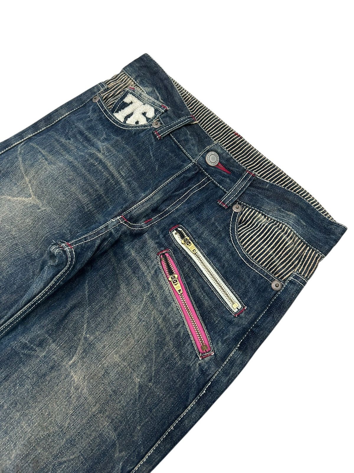 Le Grande Bleu (L.G.B.) Double Clutch Japan Brand Washed Clawn Mark Shoes Pocket Size US 31 - 3 Thumbnail