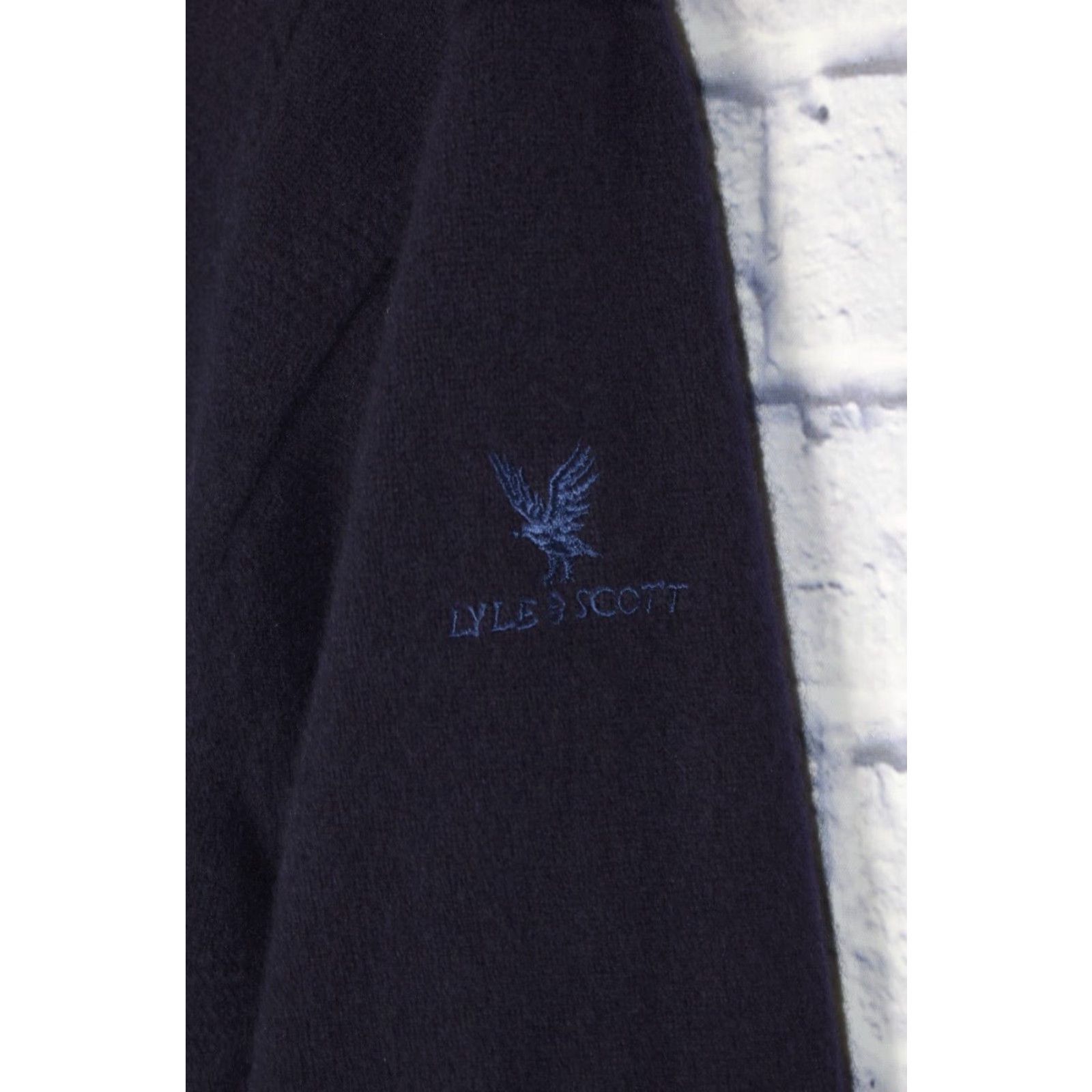 Lyle & Scott Lyle & Scott Long Sleeve Wool Sweater Lined Mens Medium Blue Size US M / EU 48-50 / 2 - 4 Thumbnail