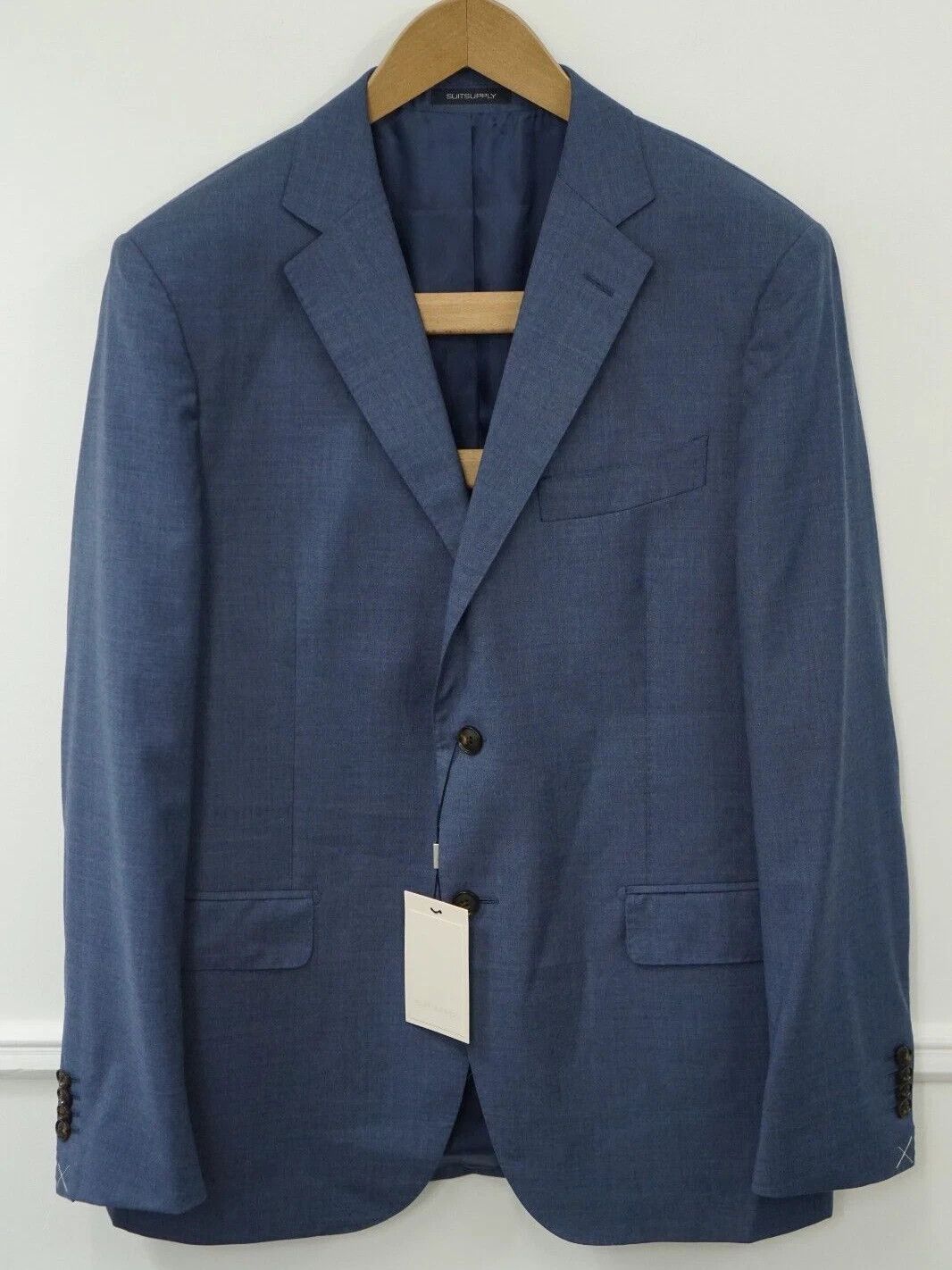 Suitsupply Men Suitsupply Blazer Napoli Blue Wool S110 Reda UK/US42 Size 42R - 1 Thumbnail
