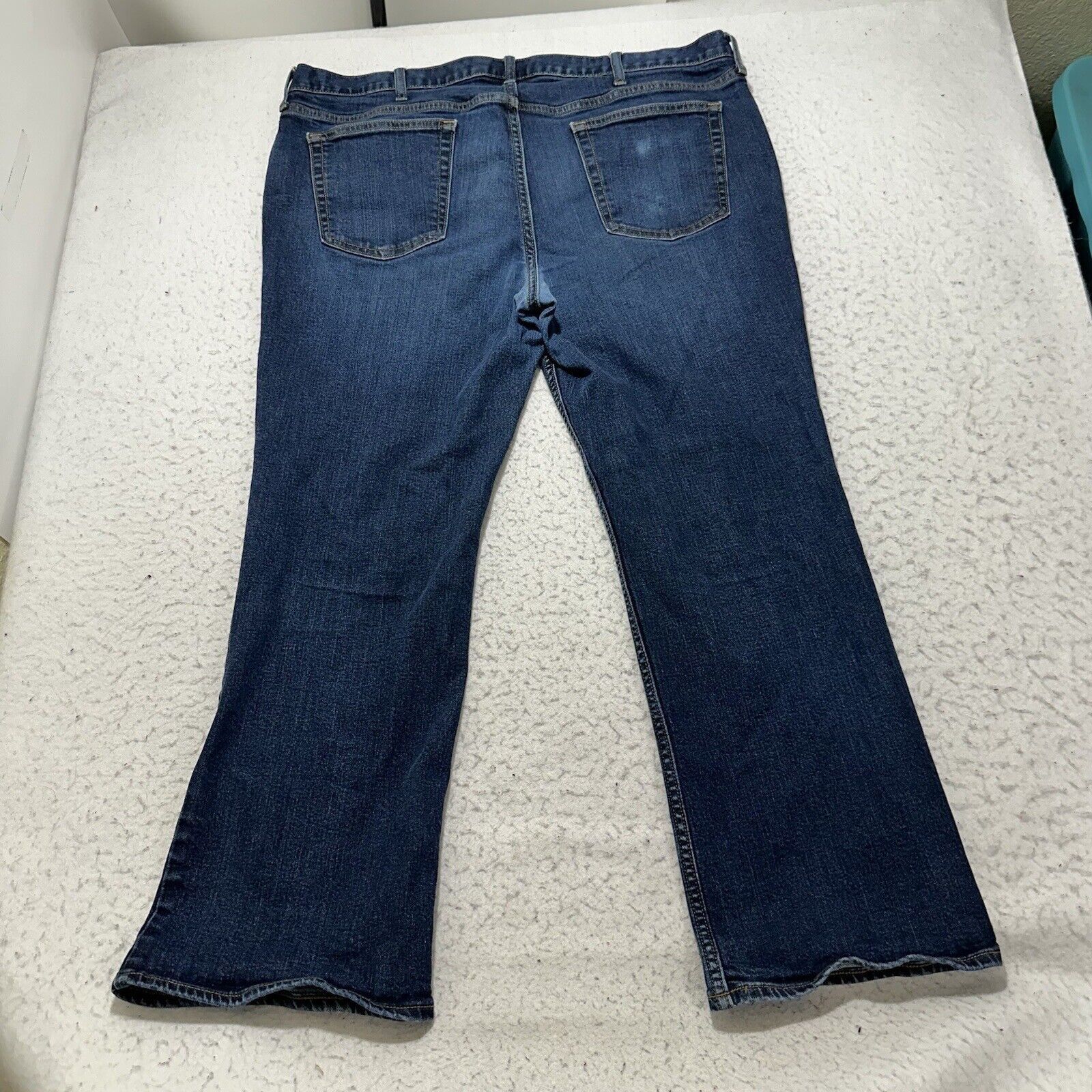 Old Navy Old Navy 40x29 Boot Cut Blue Denim Distressed Ripped Jeans Size 40" / US 18 - 7 Thumbnail