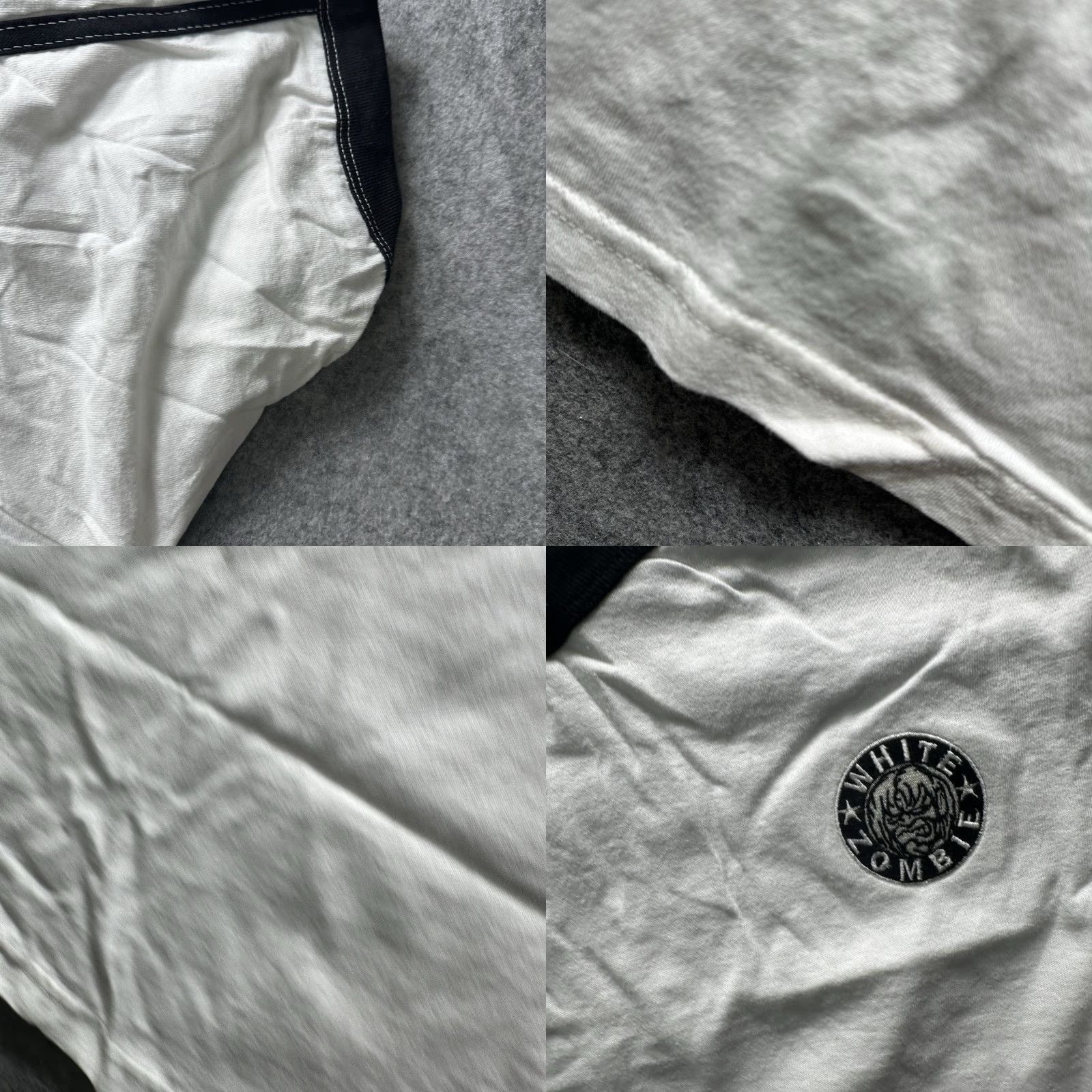 Vintage VINTAGE Giant White T-Shirt Mens XL Embroidered Rob Zombie 90s Ringer Tee Shirt White Giant Mens XL Embroidered Rob Zombie 1990s 90s Size US XL / EU 56 / 4 - 8 Thumbnail
