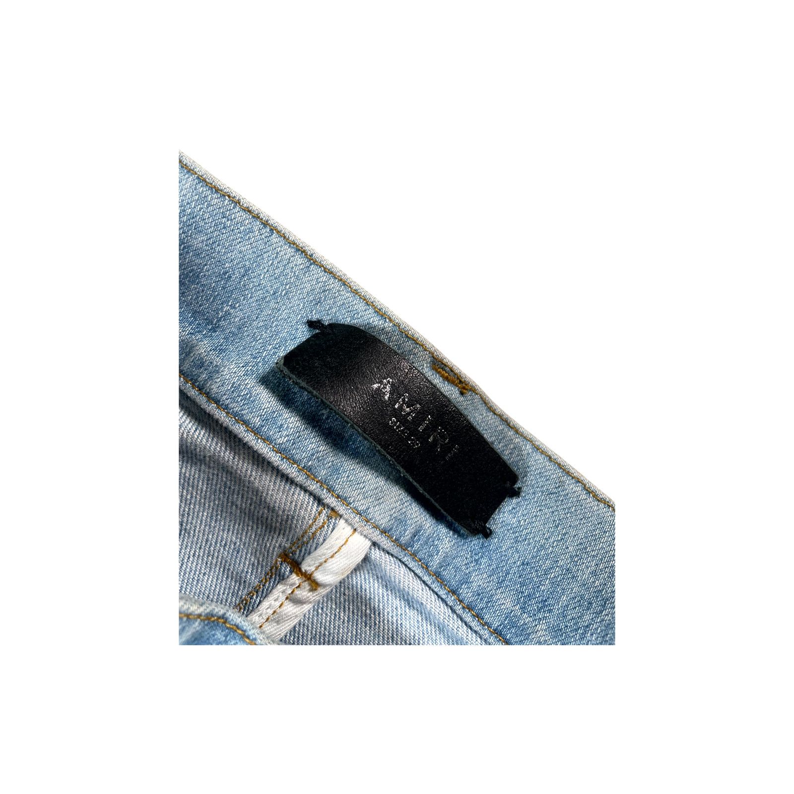 Amiri Amiri Stars Light Wash & Blue Jeans Size US 29 - 3 Thumbnail