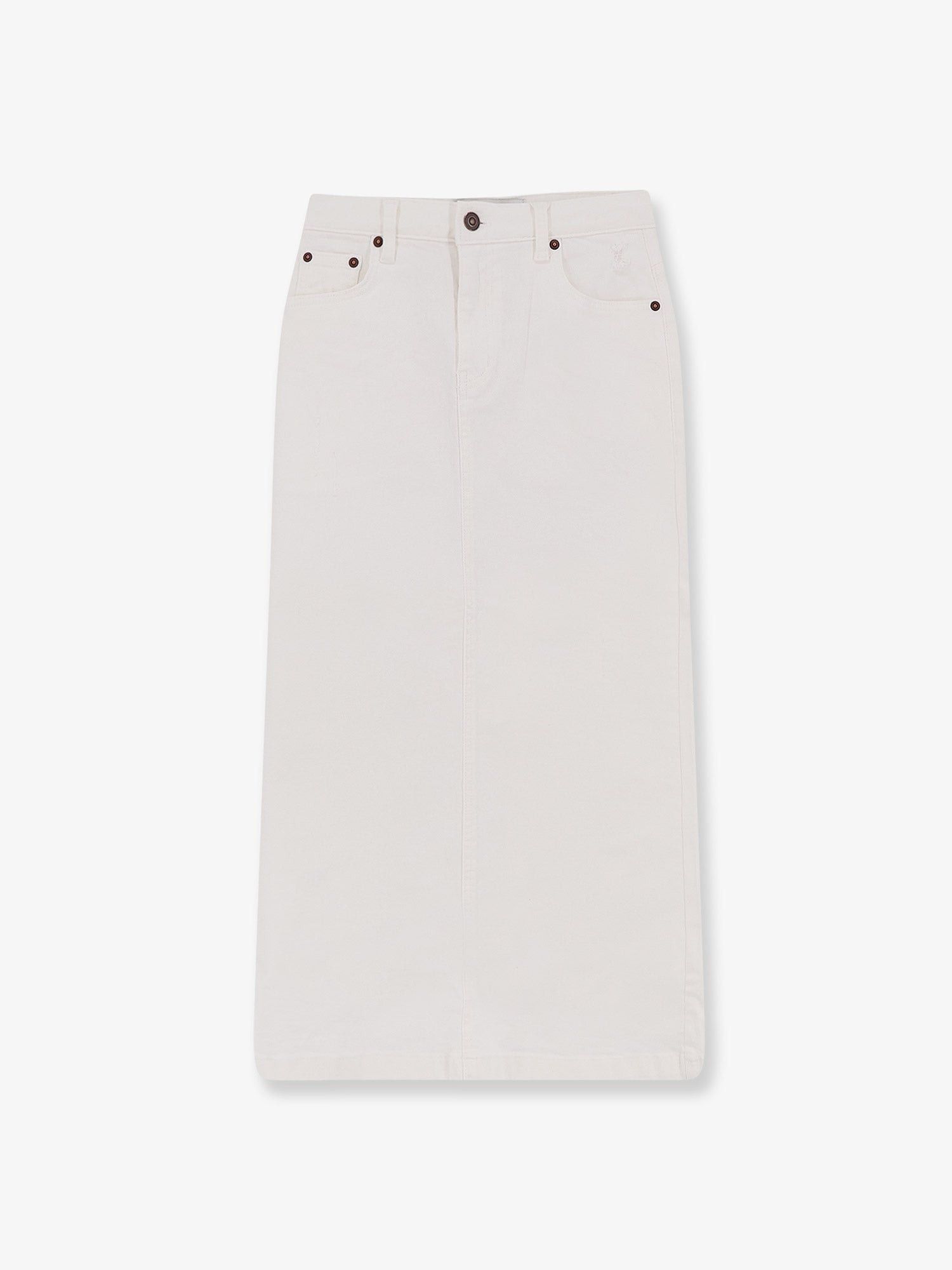 TONYWACK Cotton Skirt With Rippings Detail Size 28" / US 6 / IT 42 - 1 Thumbnail