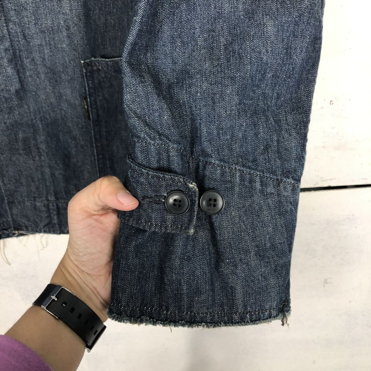 Issey Miyake 🔥1999/2000 VINTAGE DENIM WORK JACKET ZUCCA ISSEY MIYAKE Size US M / EU 48-50 / 2 - 17 Thumbnail