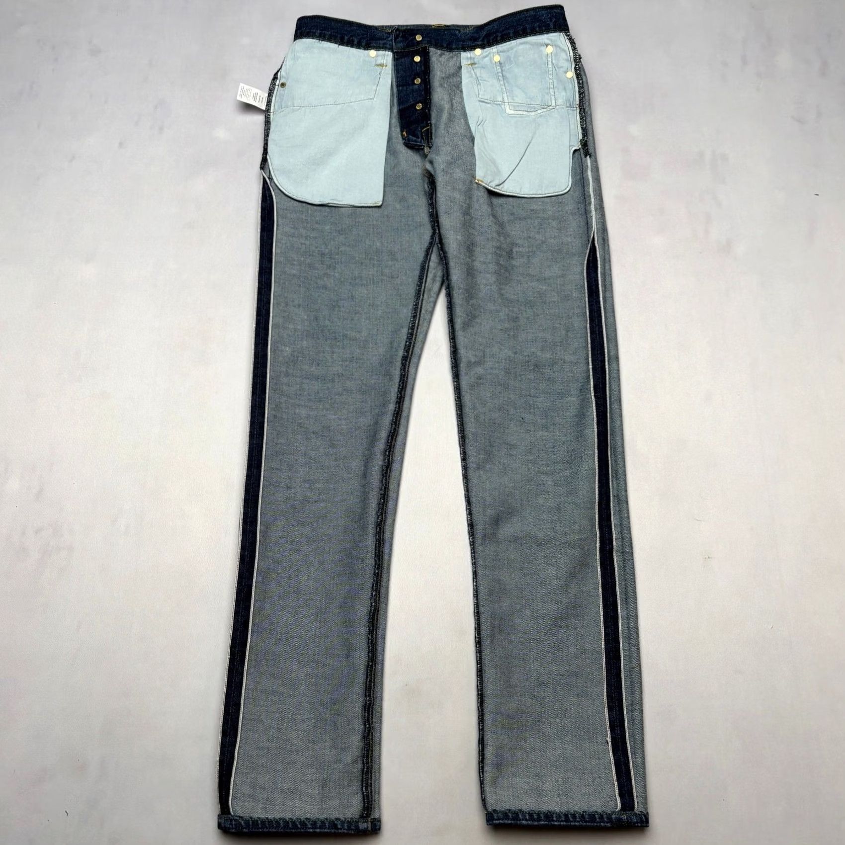 Sid Mashburn Sid Mashburn Jeans Japanese Selvedge Slim Straight Deep Indigo Denim Mens 32x34 Size US 32 / EU 48 - 3 Thumbnail