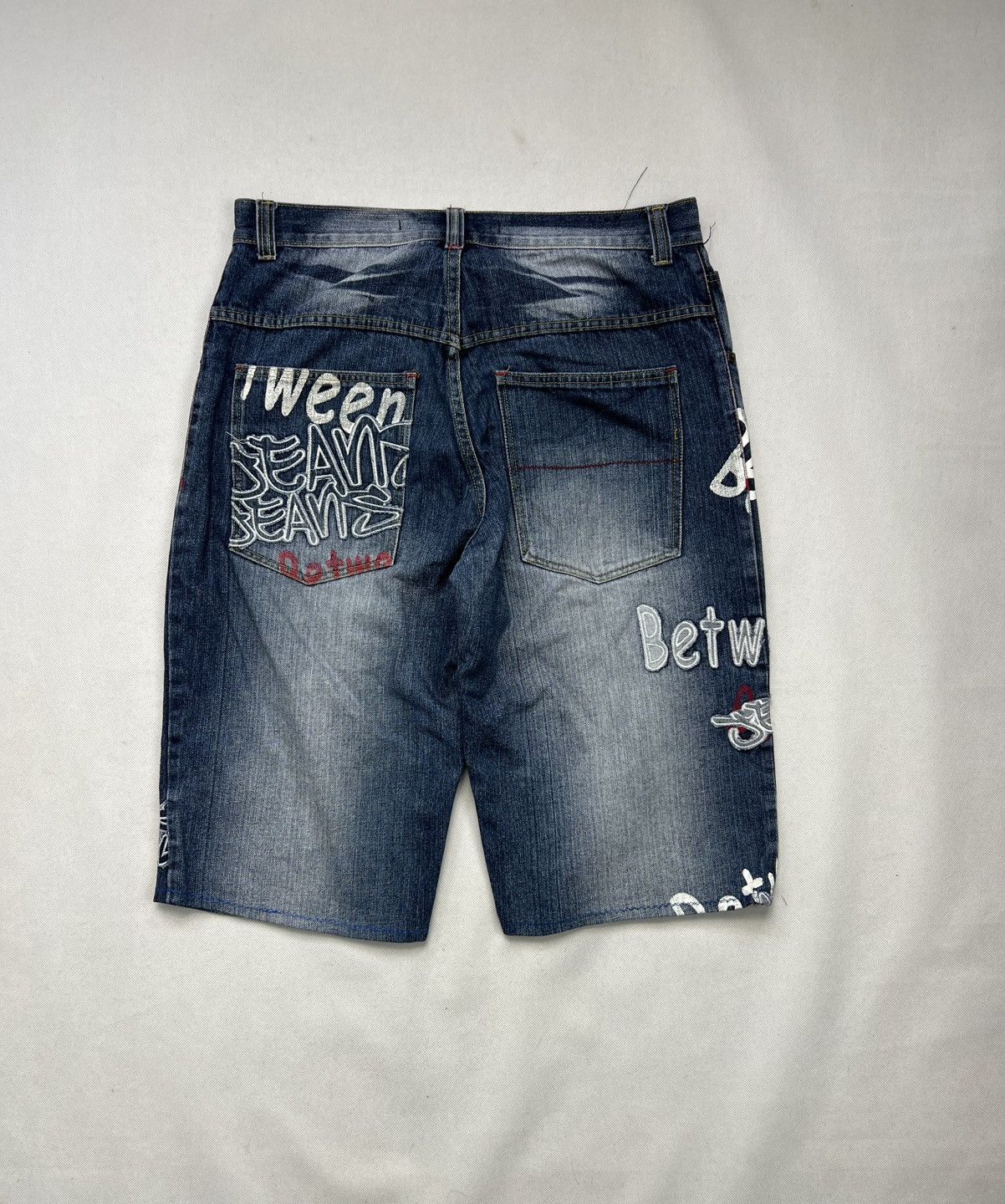 Vintage Baggy Shorts Jeunesse Jeans Between Hil Hop Rap Vintage Size US 44 / EU 60 - 3 Thumbnail