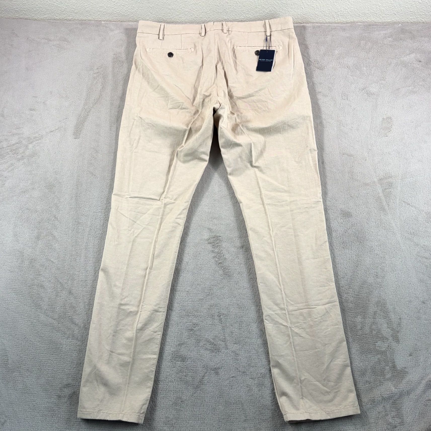 Peter Millar Peter Millar Crown Crafted Somerset Pants Sand 38x34 Linen Blend Golf NWT 25 Mens Regular Beige Shorts? Size US 38 / EU 54 - 7 Thumbnail