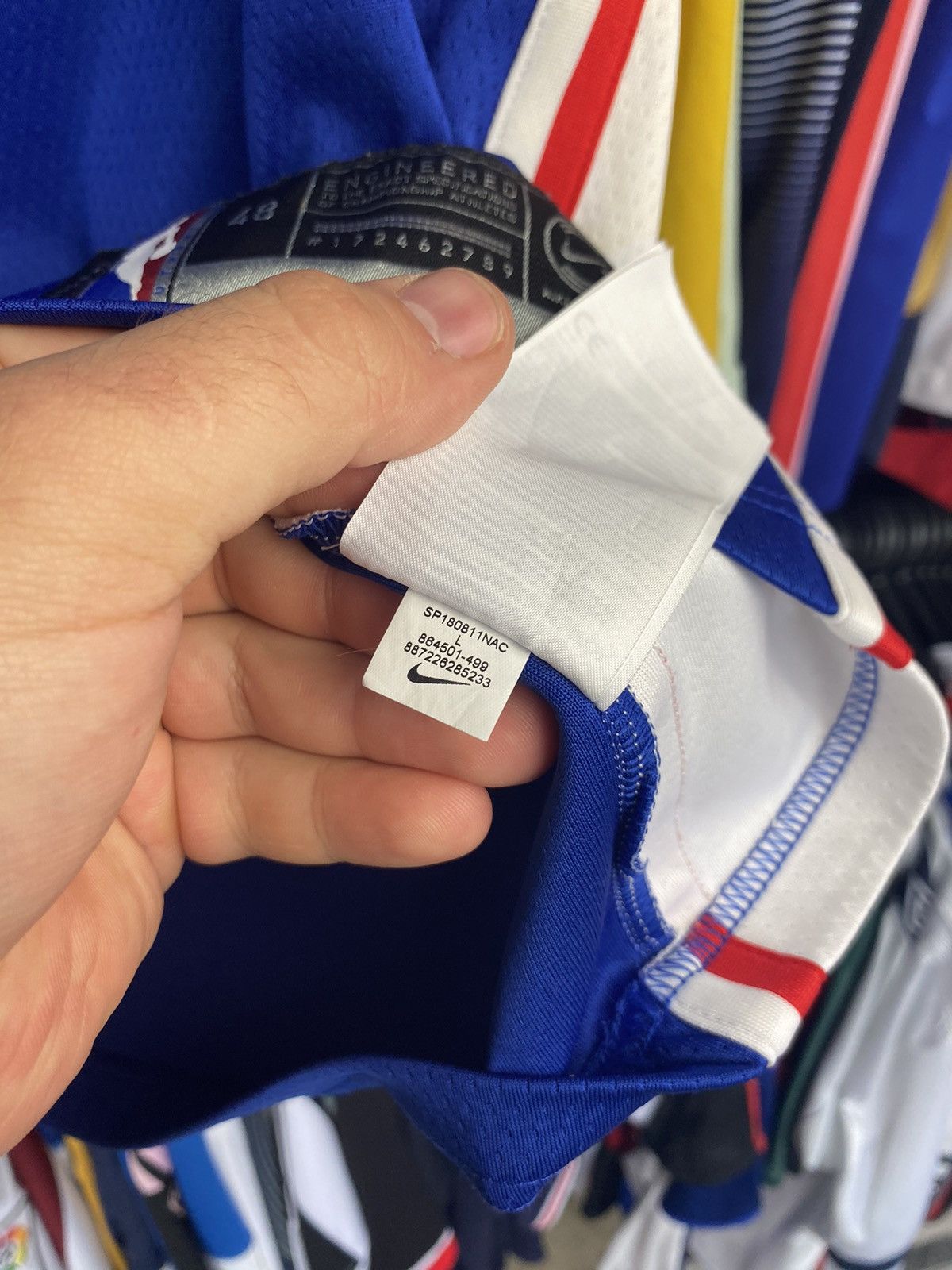 Nike Philadelphia 76ers Sixers NBA Nike Jersey #9 Saric Size US L / EU 52-54 / 3 - 9 Thumbnail
