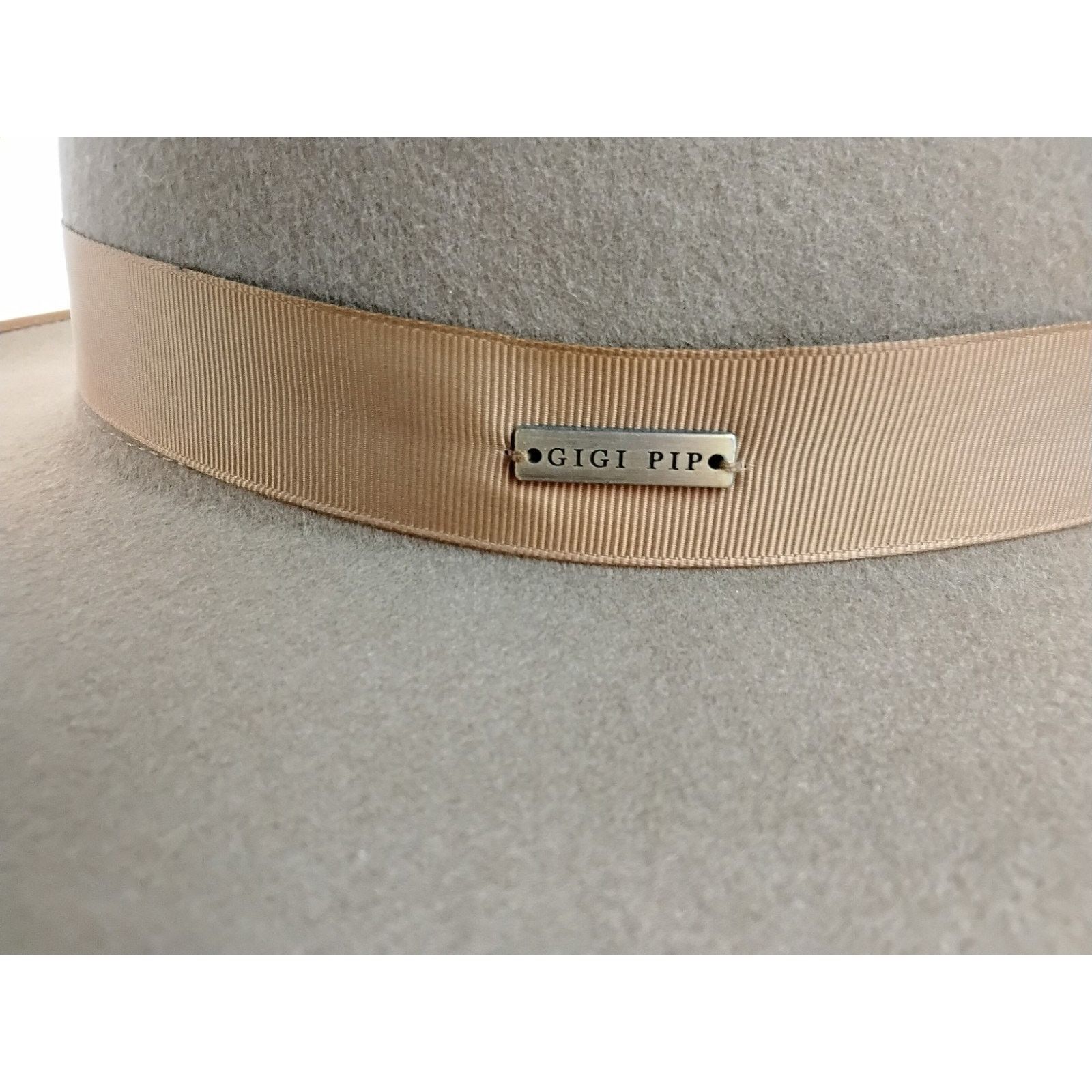 Other Gigi Pip Wide Fedora Hat Women's 59 Beige Australian Wool Size ONE SIZE - 8 Thumbnail