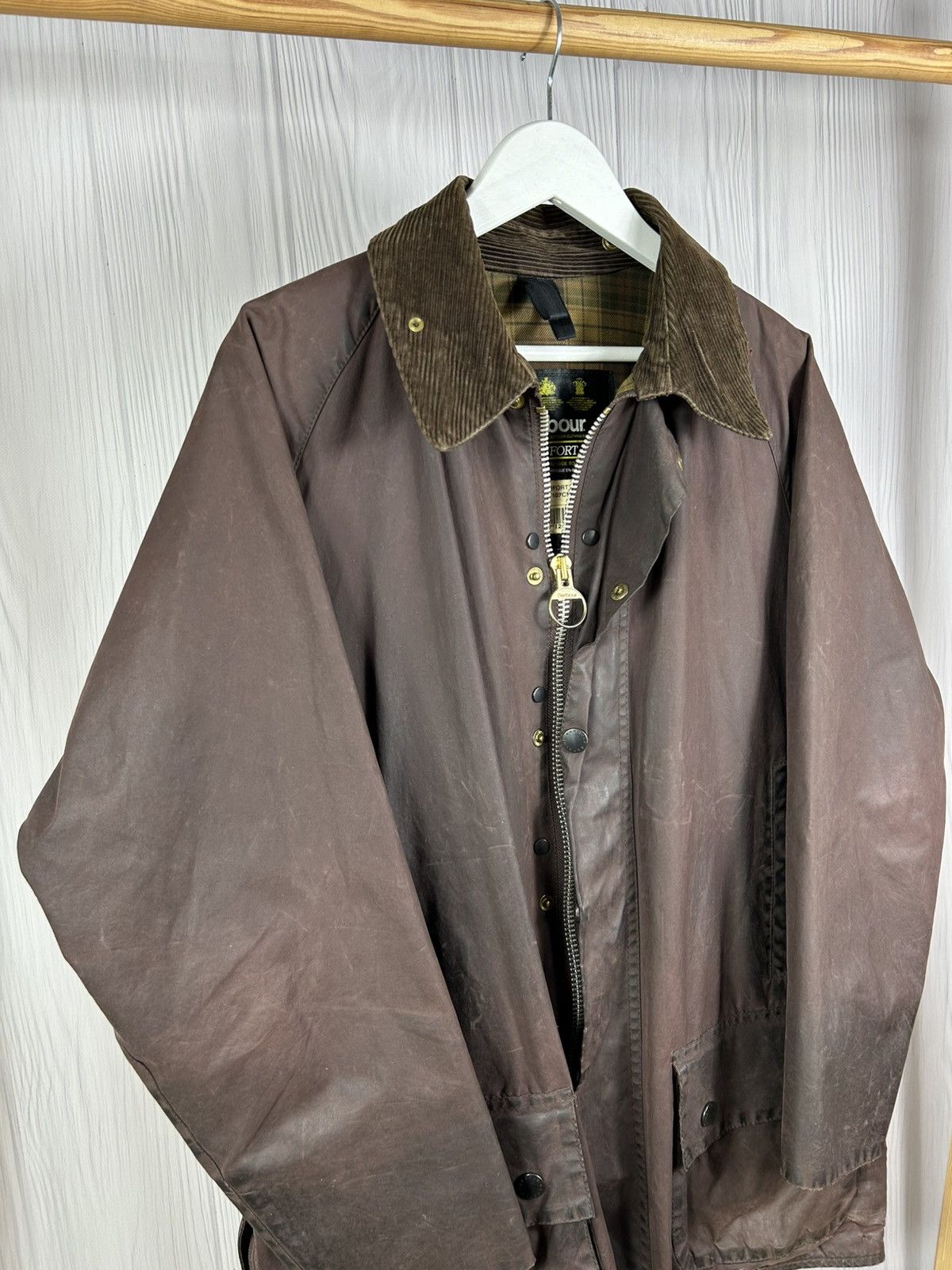Barbour Vintage Barbour Beaufort A190 Waxed Jacket England Size C42 Size US L / EU 52-54 / 3 - 2 Thumbnail