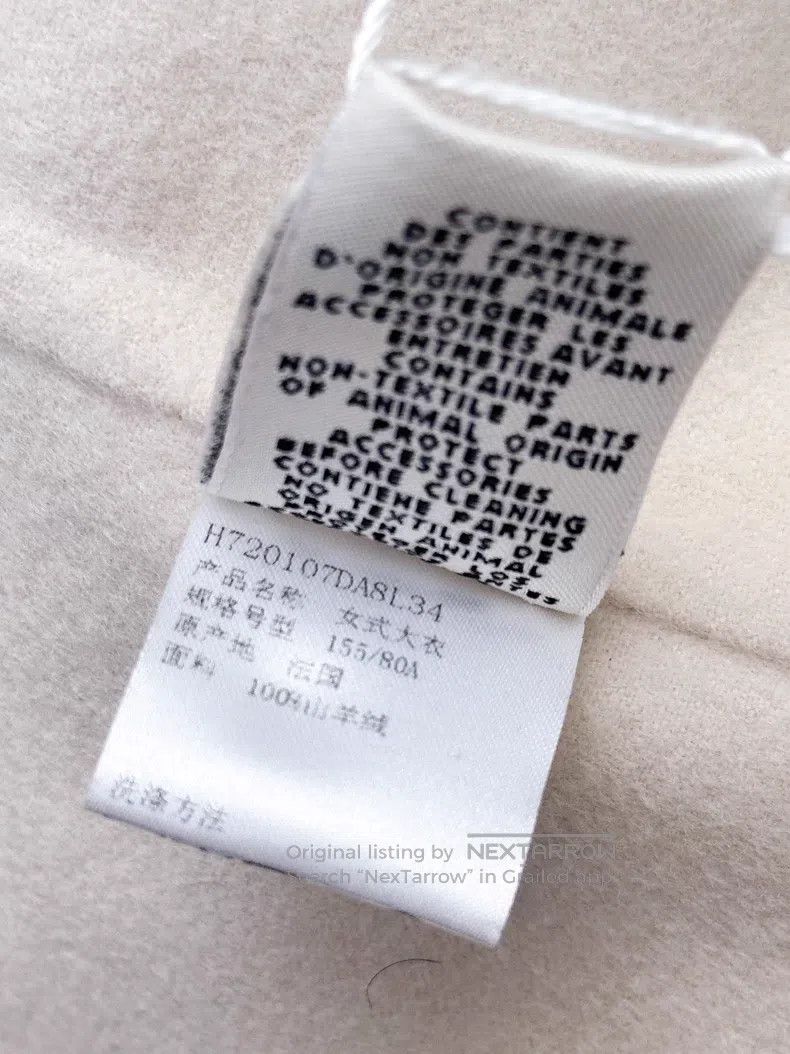 Hermes Hermes Beige Long Cashmere Coat Jacket Size XXS / US 00 / IT 34 - 6 Thumbnail