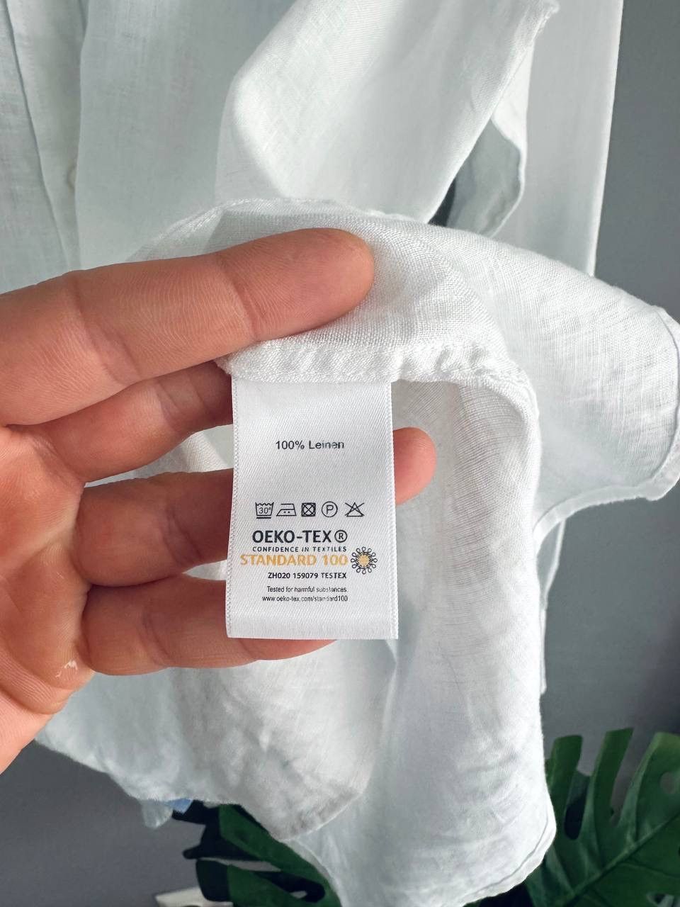 Other Paul Kehl Zurich Men's White Custom Fit Linen Shirt, Size M Size US M / EU 48-50 / 2 - 14 Thumbnail
